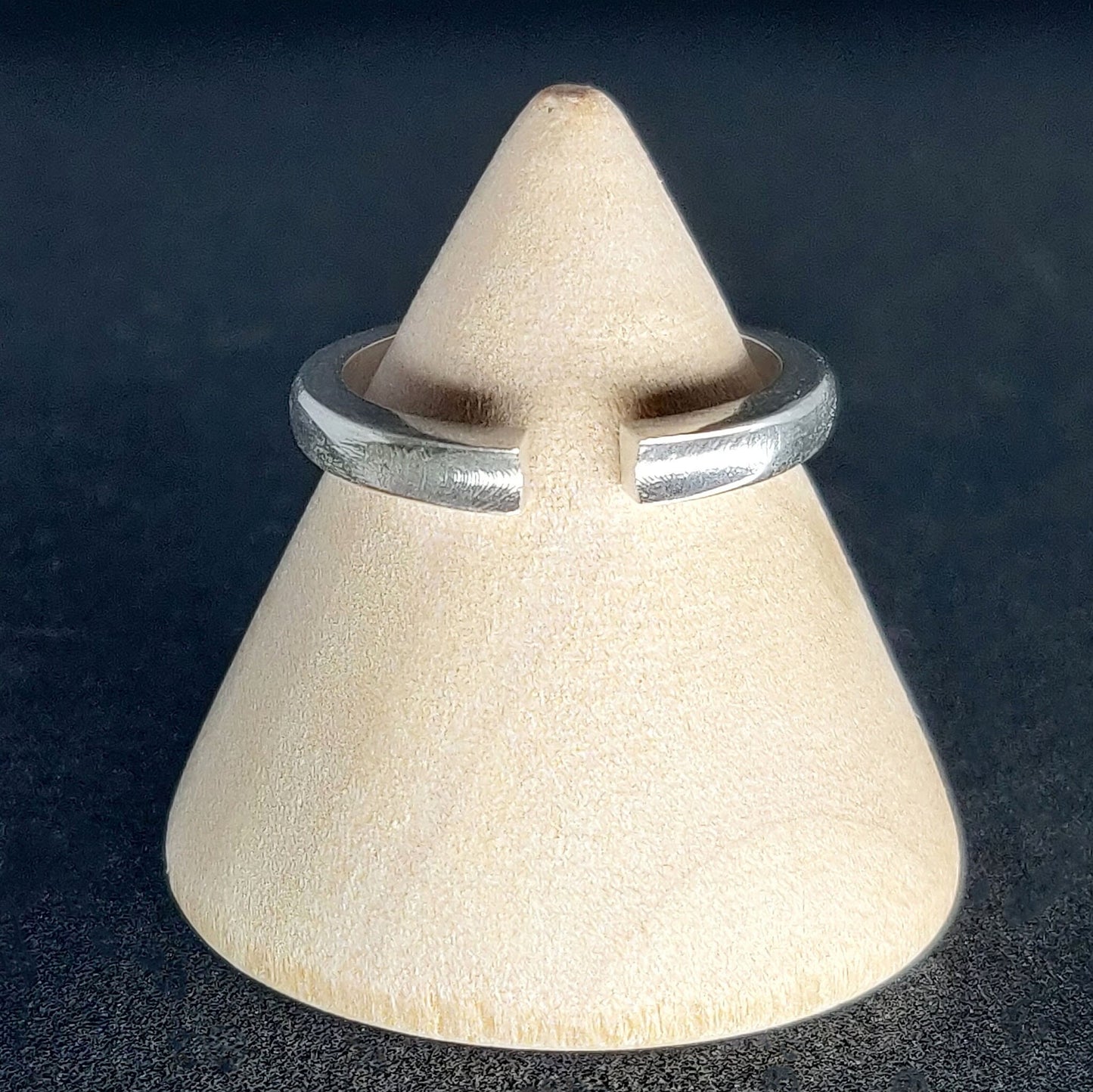 Thick Silver Ring Blank - Concave Split Shank for Jewelry Making