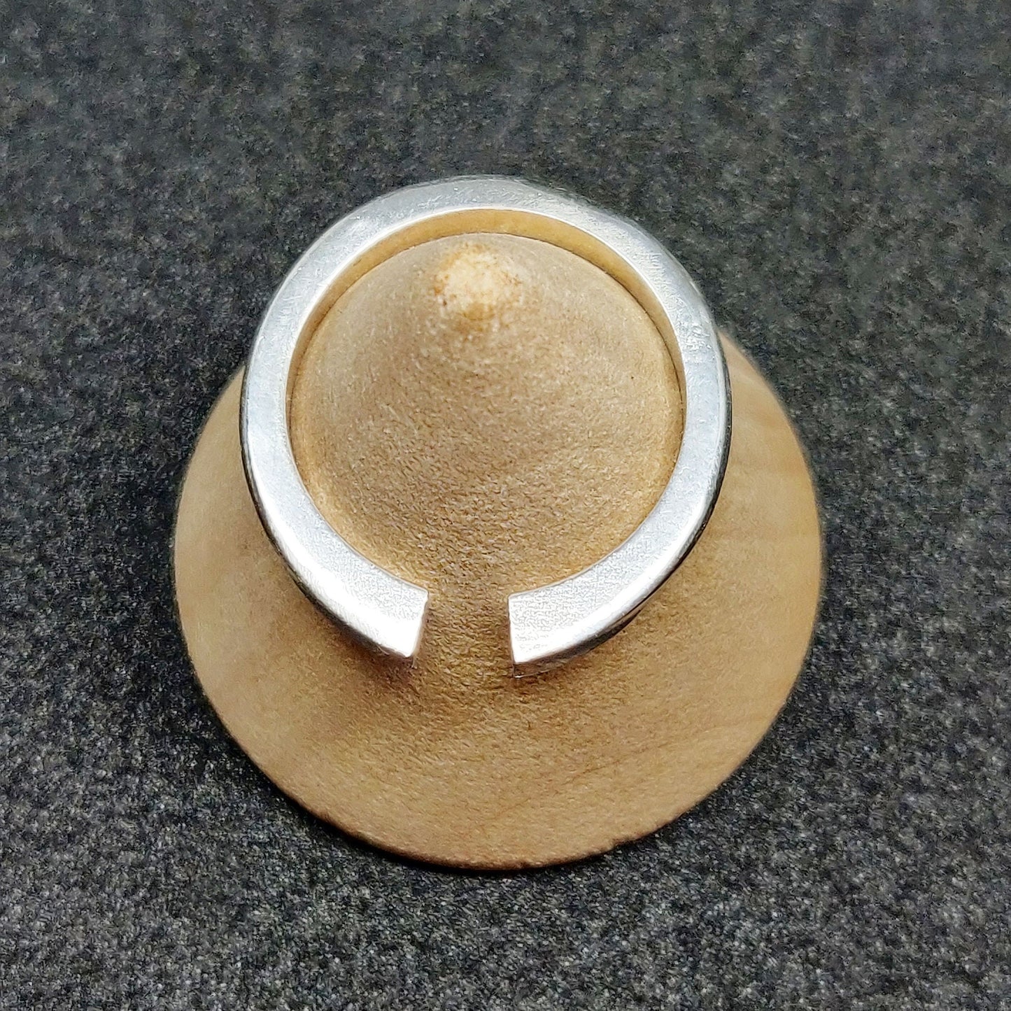 Thick Silver Ring Blank - Concave Split Shank for Jewelry Making