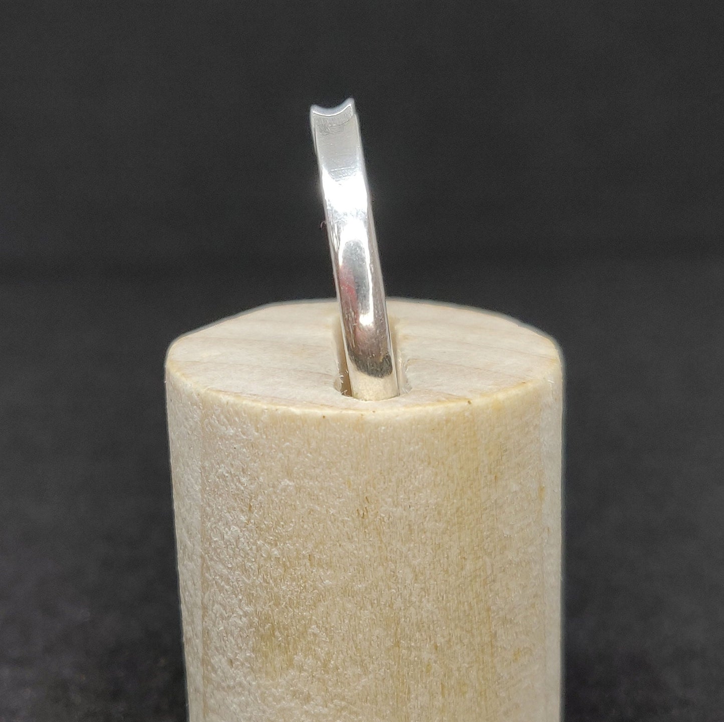 Thick Silver Ring Blank - Concave Split Shank for Jewelry Making