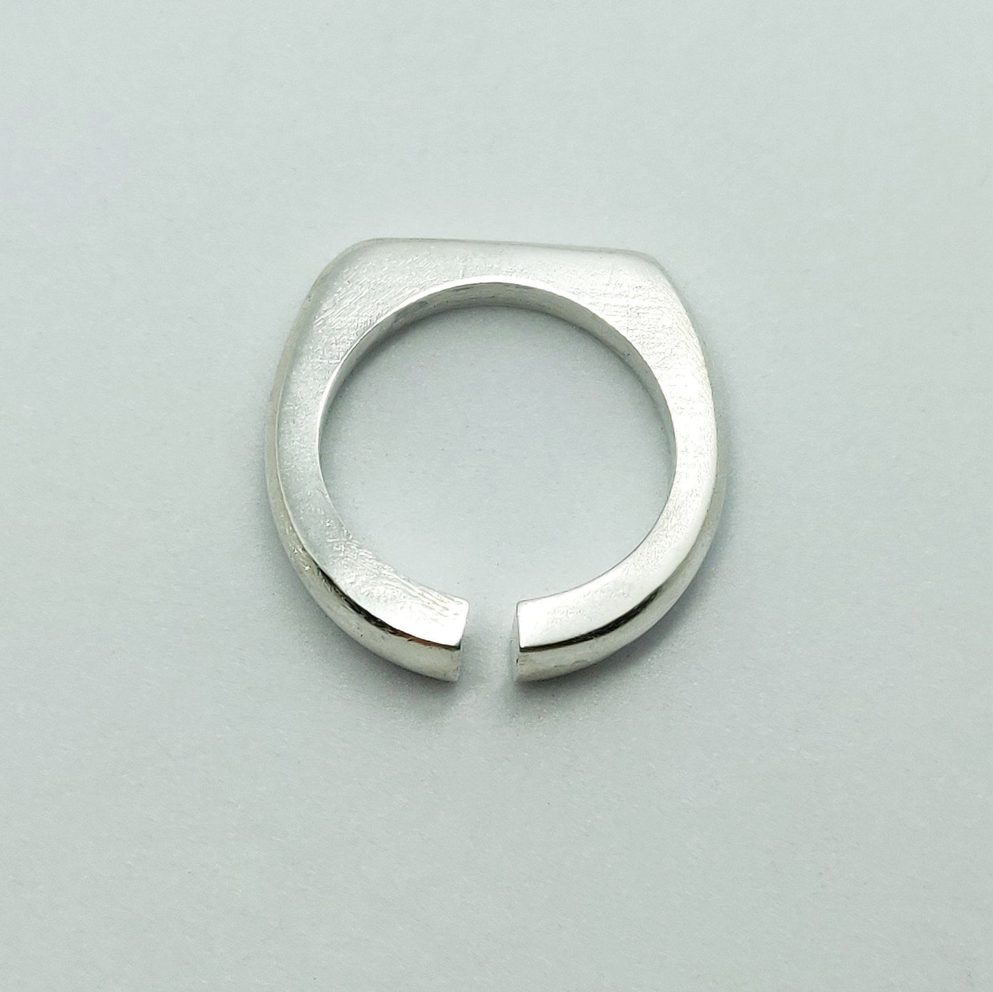 Thick Silver Omega Split Shank Ring Blank for Jewelry Making and Casting
