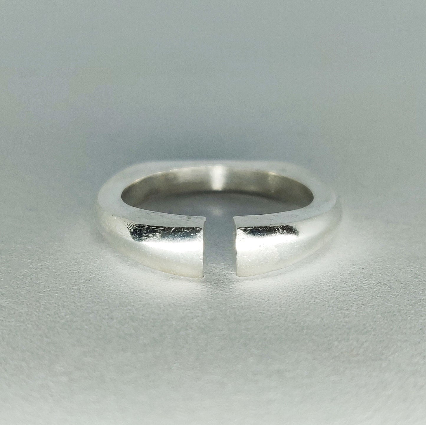 Thick Silver Omega Split Shank Ring Blank for Jewelry Making and Casting