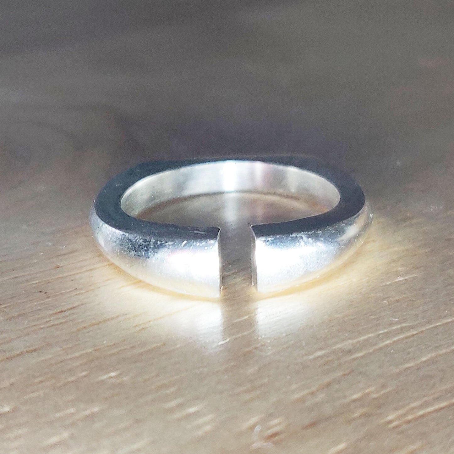 Thick Silver Omega Split Shank Ring Blank for Jewelry Making and Casting