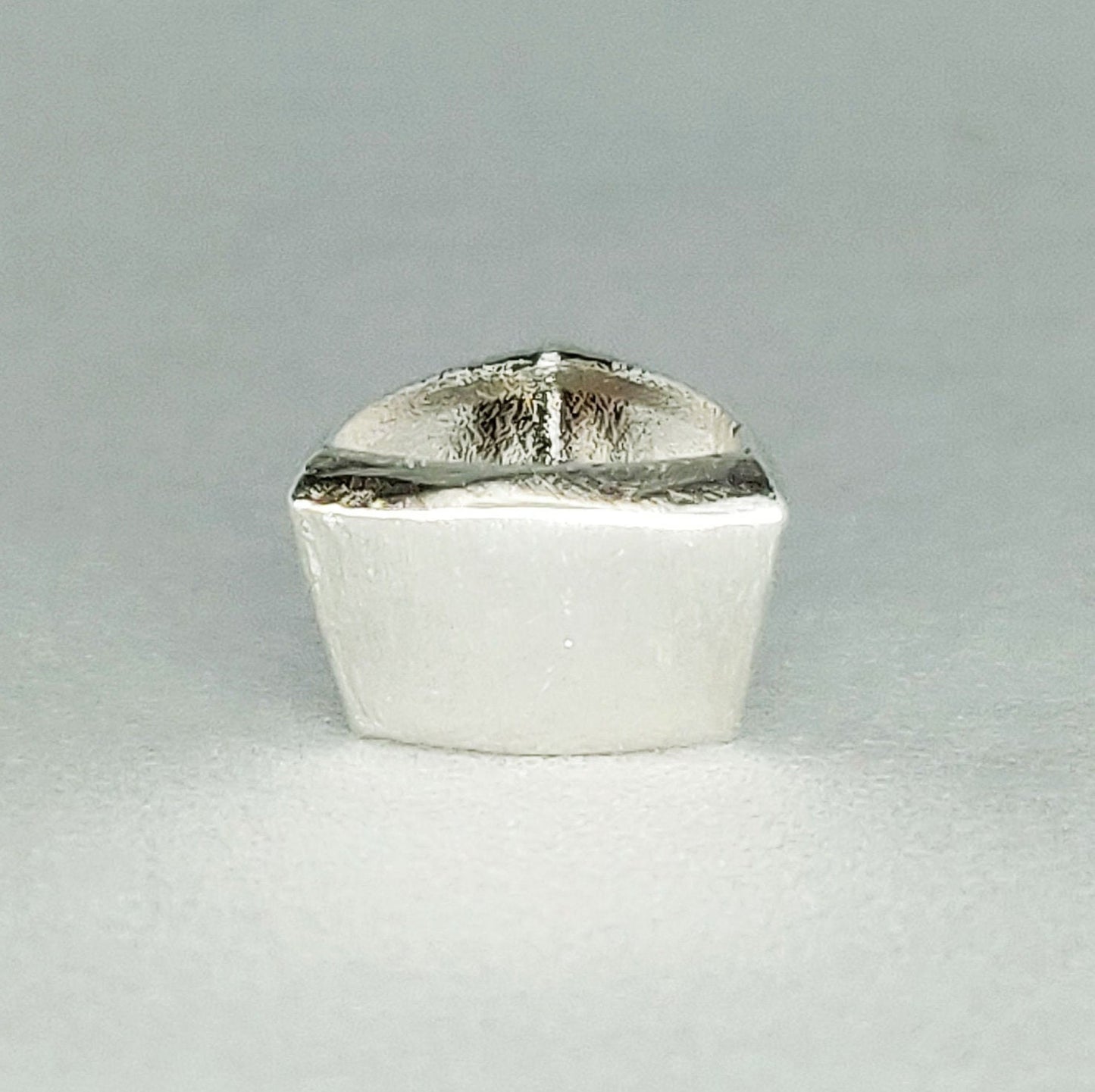 6x6m Silver Trillion Cut Gemstone Rubover Triangular Bezel Jewelry Making Supplies