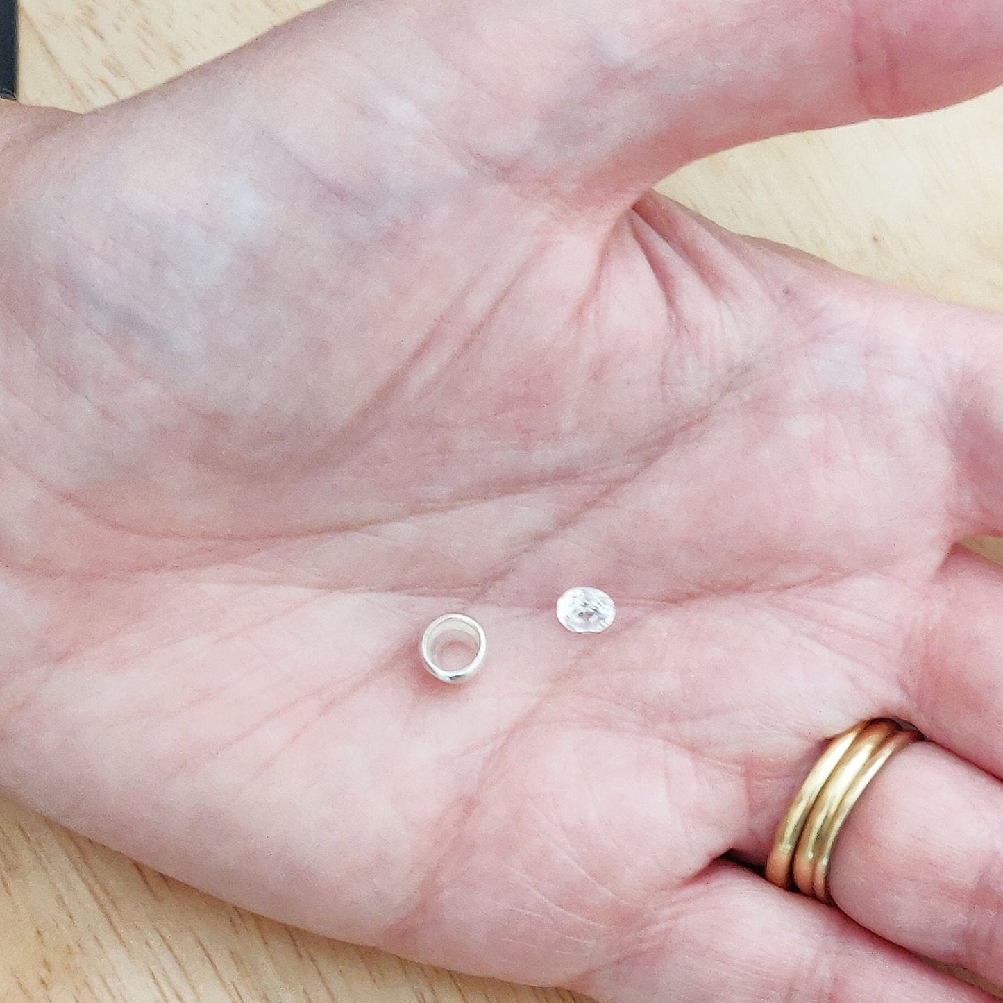 5mm Silver Brilliant Cut Gemstone Rubover Setting. Cast Recycled Silver Round Bezel. Jewelry Making Supplies. Make Your Own Jewelry.