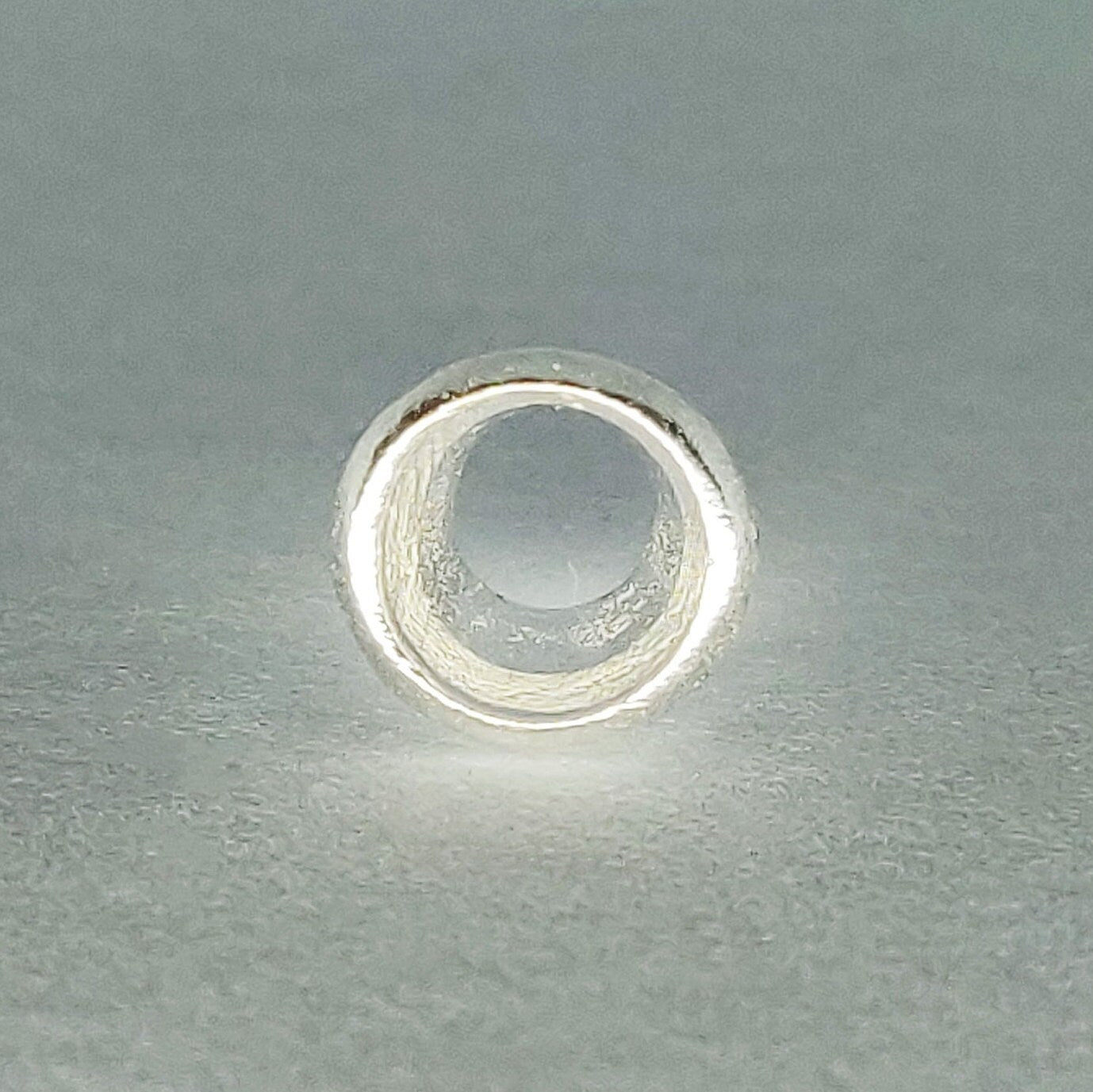 5mm Silver Brilliant Cut Gemstone Rubover Setting. Cast Recycled Silver Round Bezel. Jewelry Making Supplies. Make Your Own Jewelry.