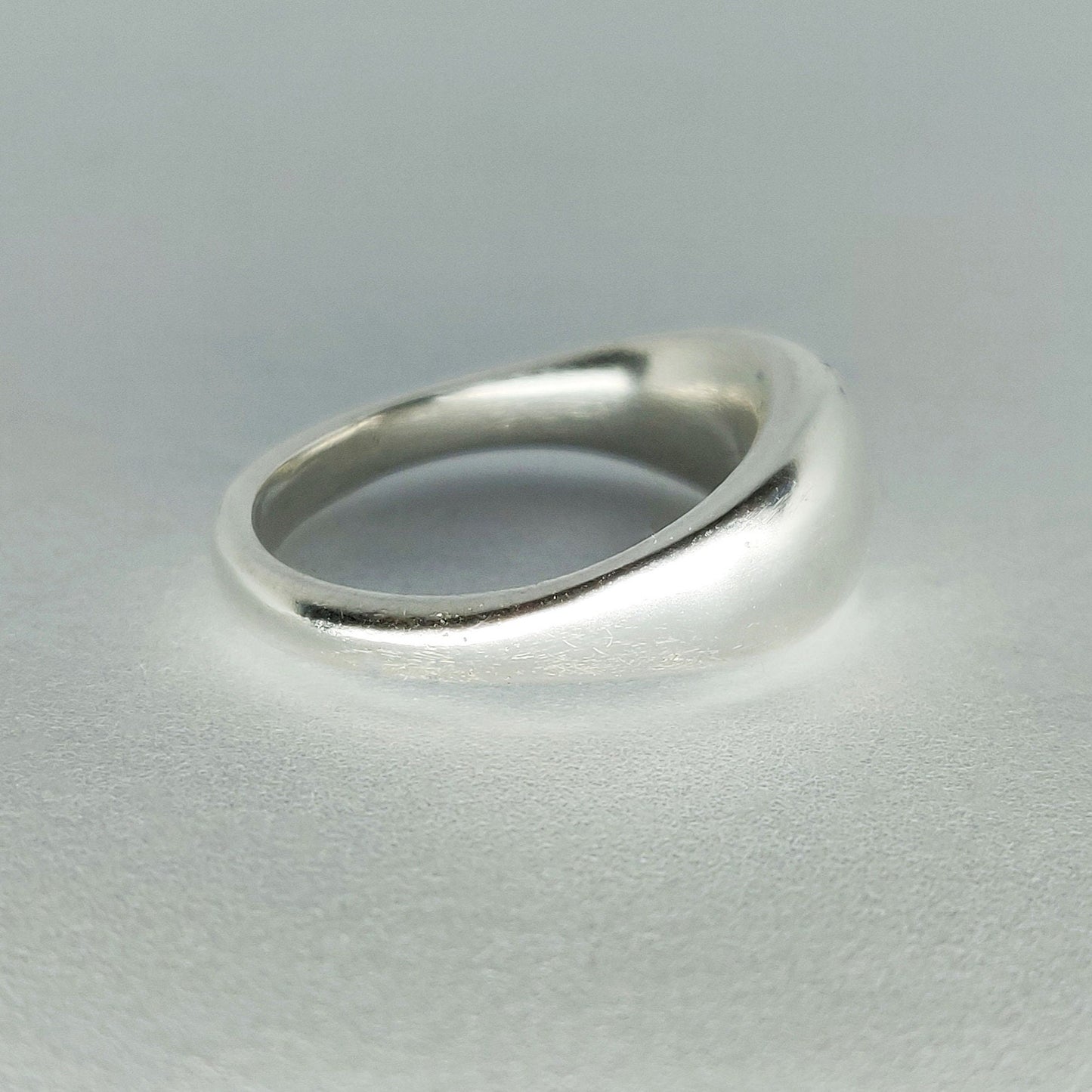Thick Sterling or Argentium Silver Sculptured Ring Bean Blank for Jewelry Making
