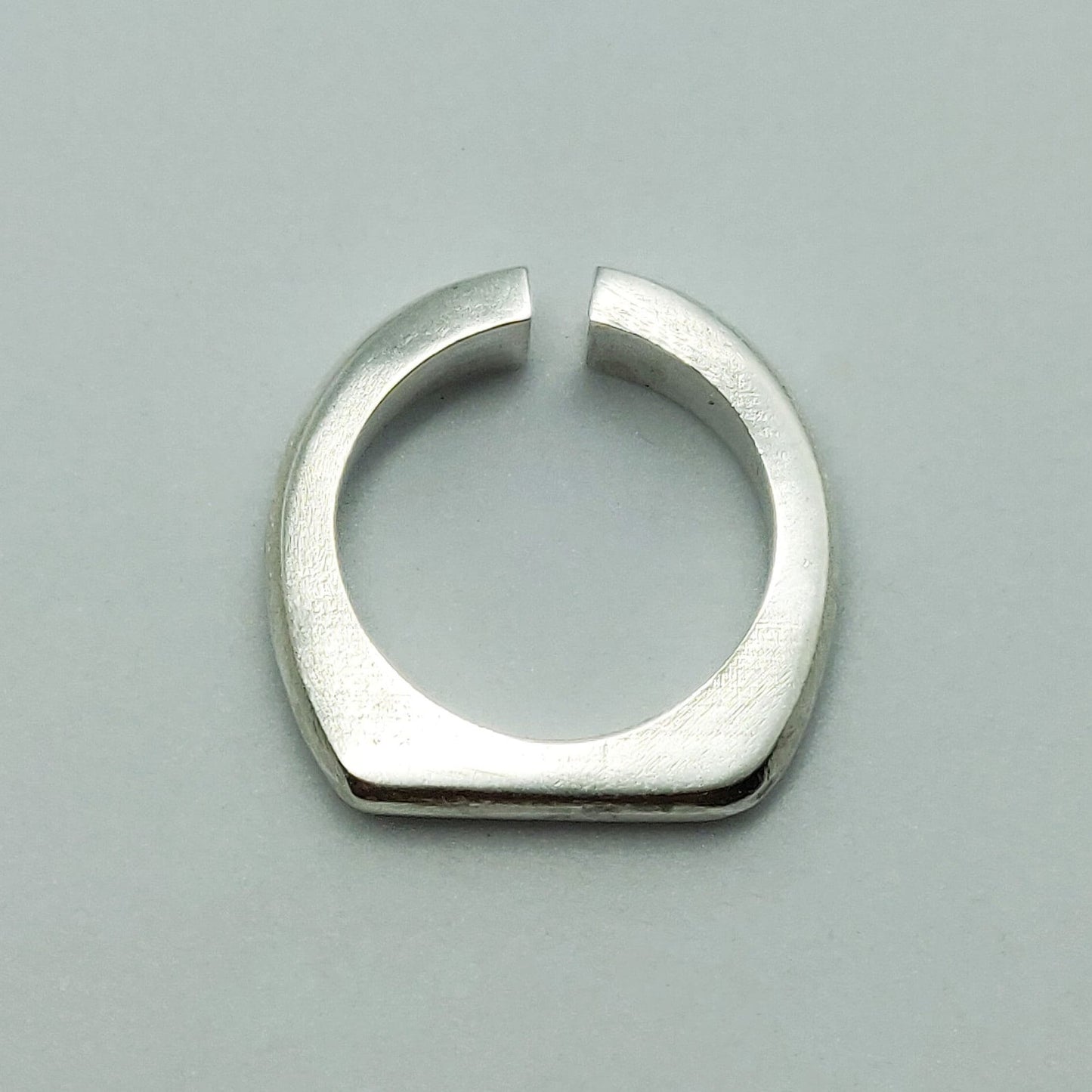 Thick Silver Omega Split Shank Ring Blank for Jewelry Making and Casting
