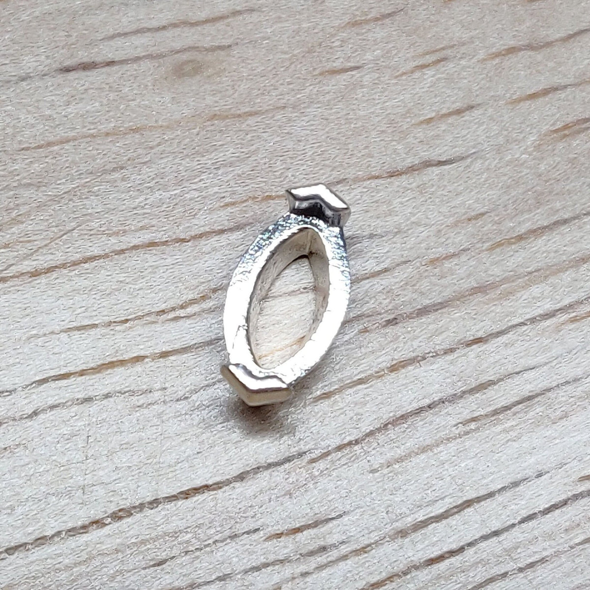 8x4mm Marquise V Prong Claw Setting with Recycled Sterling Silver