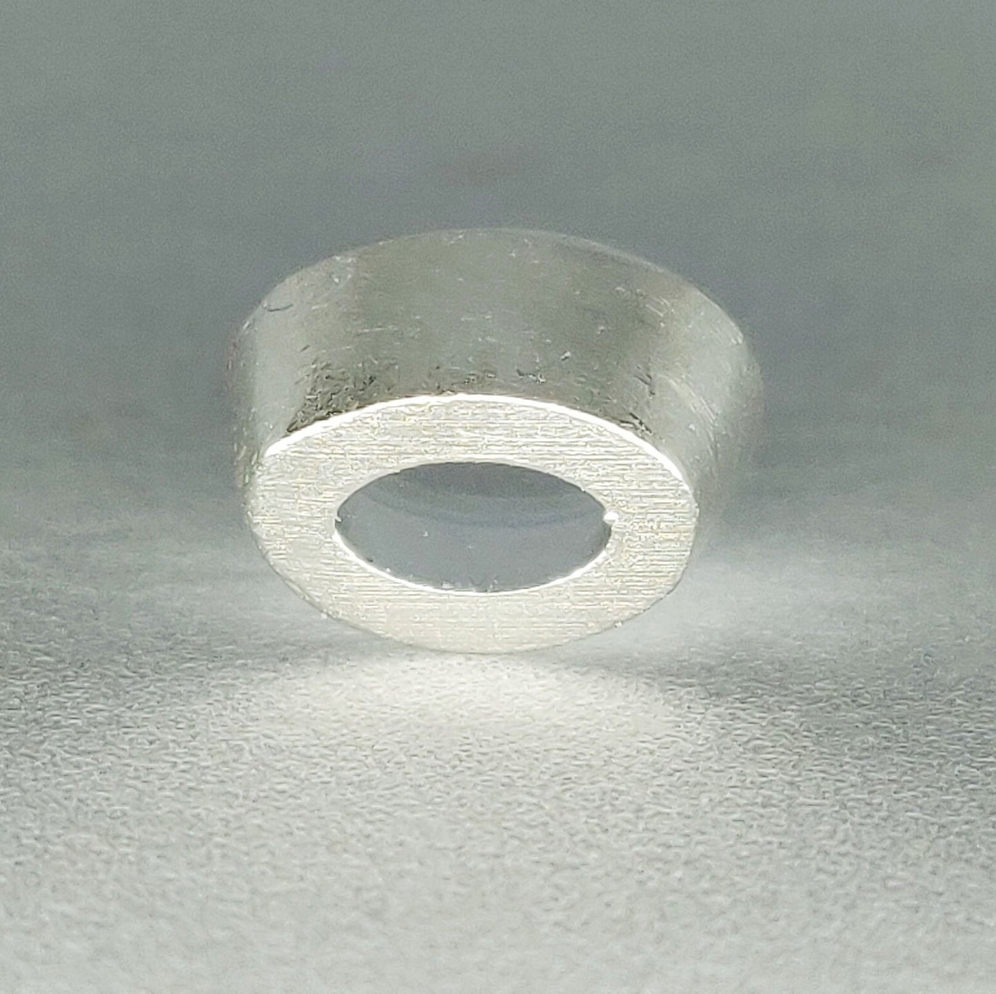 7x5mm Silver Oval Cut Gemstone Rubover Setting. Cast Recycled Silver Oval Bezel. Jewelry Making Supplies. Make Your Own Jewelry.