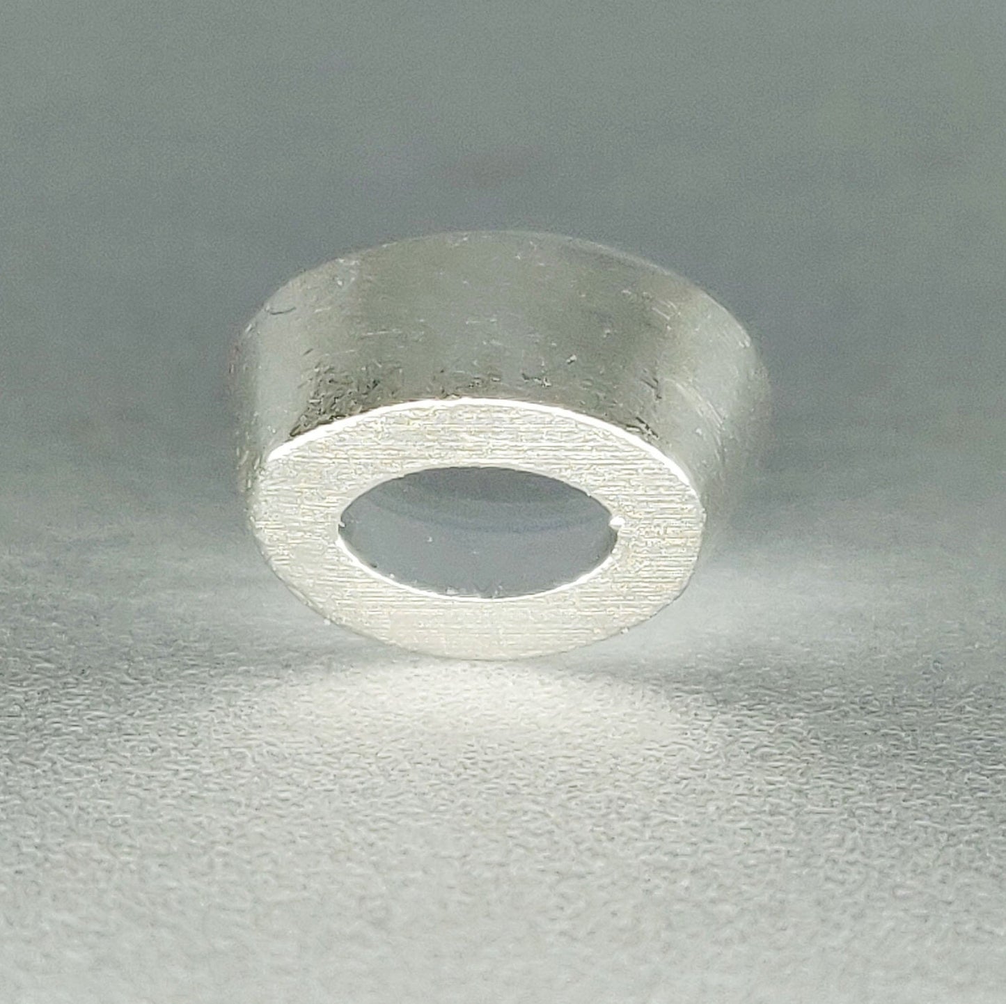 7x5mm Silver Oval Cut Gemstone Rubover Setting. Cast Recycled Silver Oval Bezel. Jewelry Making Supplies. Make Your Own Jewelry.