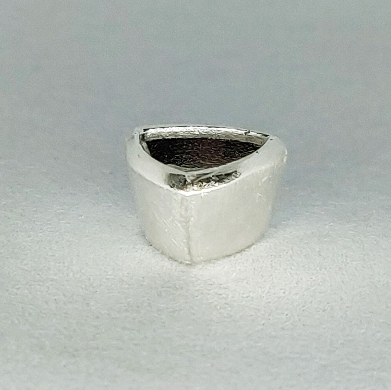 4x4mm Silver Trillion Cut Gemstone Bezel for Jewelry Making Supplies