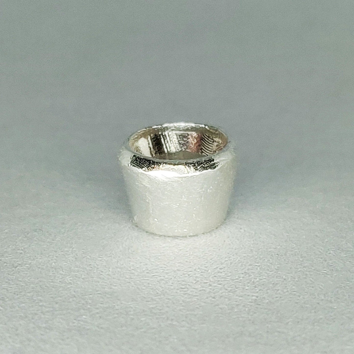 5mm Silver Bezel Setting, Recycled Cast Rubover for Jewelry Making