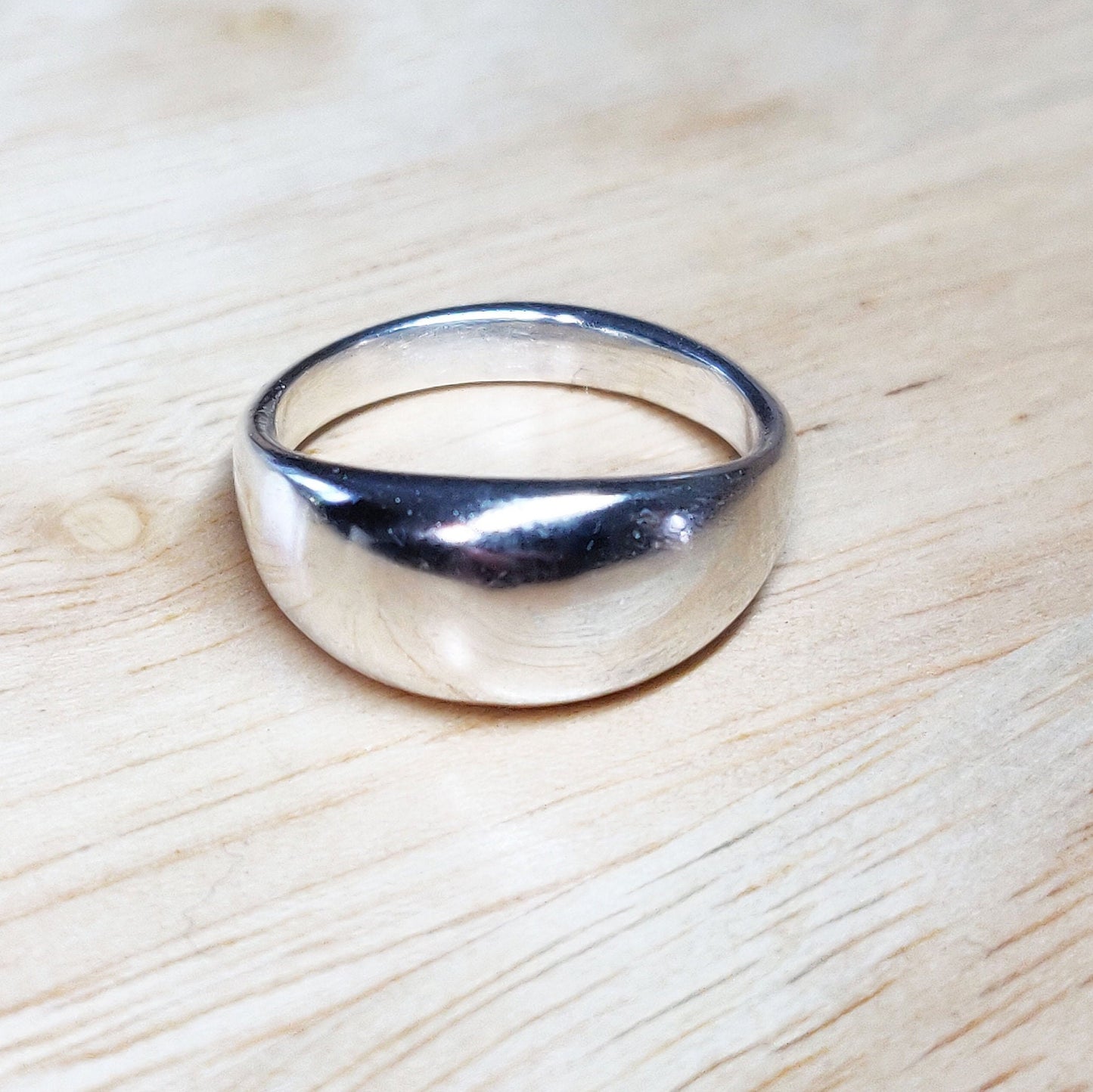 Thick Sterling or Argentium Silver Sculptured Ring Bean Blank for Jewelry Making