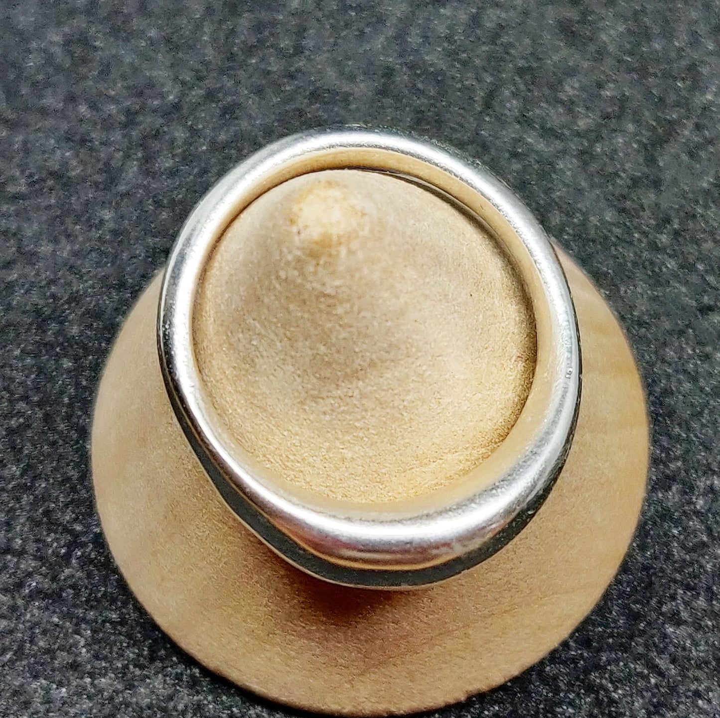 Thick Sterling or Argentium Silver Sculptured Ring Bean Blank for Jewelry Making