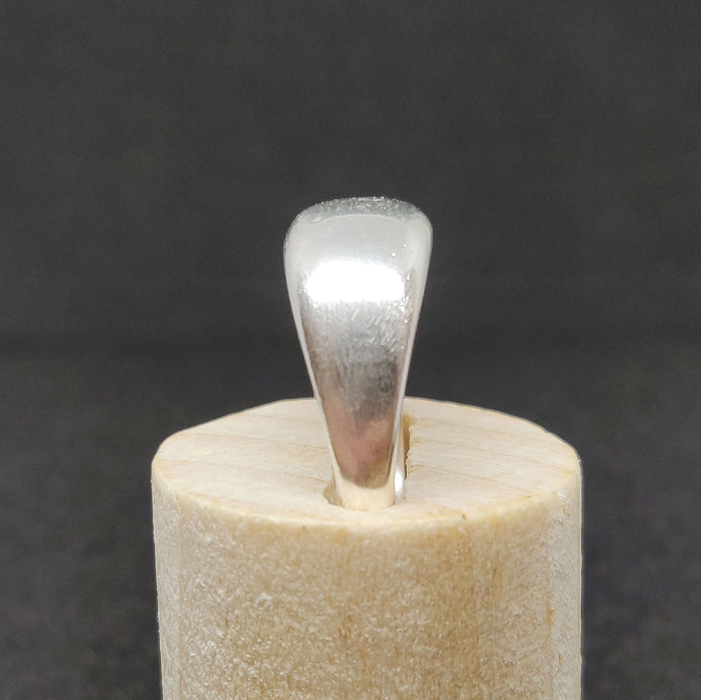 Thick Sterling or Argentium Silver Sculptured Ring Bean Blank for Jewelry Making