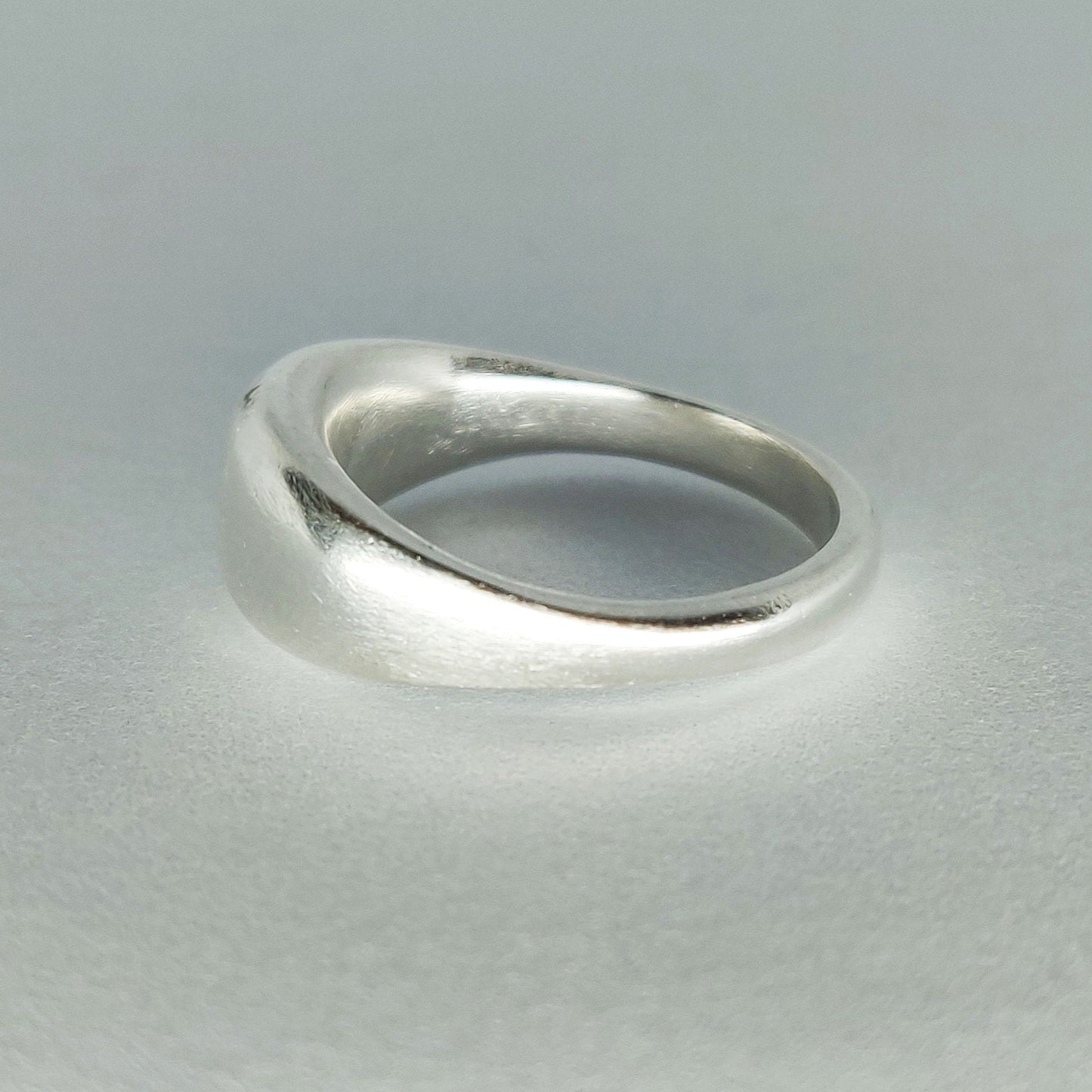 Thick Sterling or Argentium Silver Sculptured Ring Bean Blank for Jewelry Making