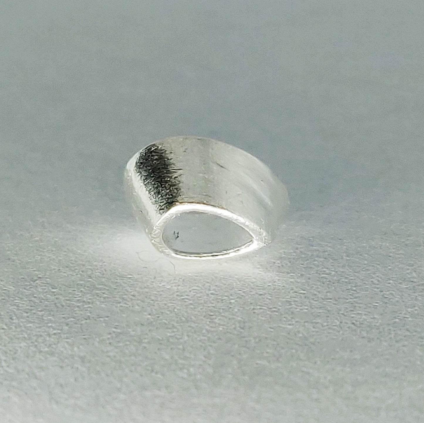 6x4mm Teardrop Sterling Silver Gemstone Bezel Rubover Settings for Jewelry Making Supplies