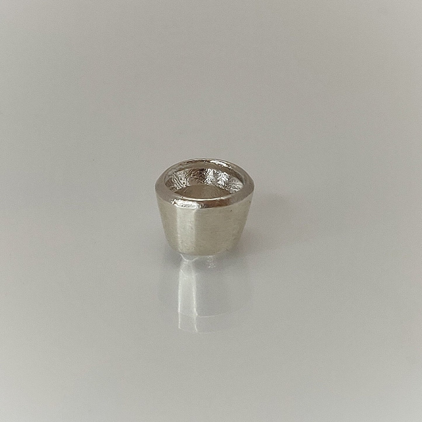 7mm Silver Brilliant Cut Gemstone Rubover Setting. Cast Recycled Silver Round Bezel. Jewelry Making Supplies. Make Your Own Jewelry.