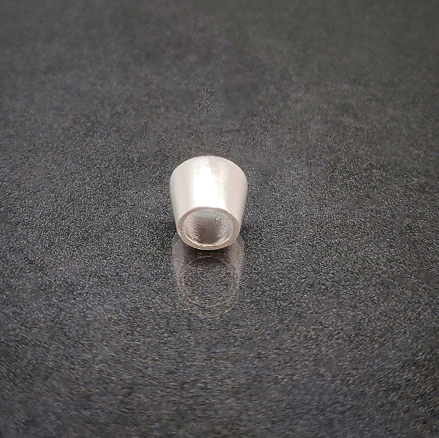 8mm Silver Brilliant Cut Gemstone Rubover Setting. Cast Recycled Silver Round Bezel. Jewelry Making Supplies. Make Your Own Jewelry.