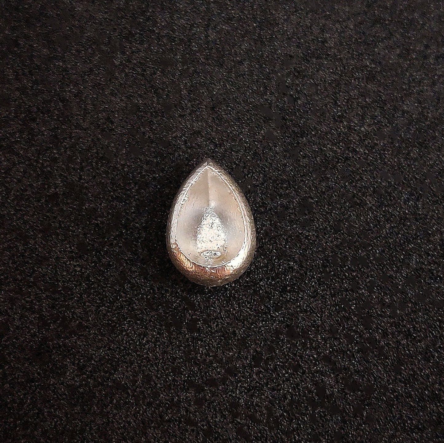 8x5mm Pear Cut Gemstone Rubover Sterling Silver Bezel Setting