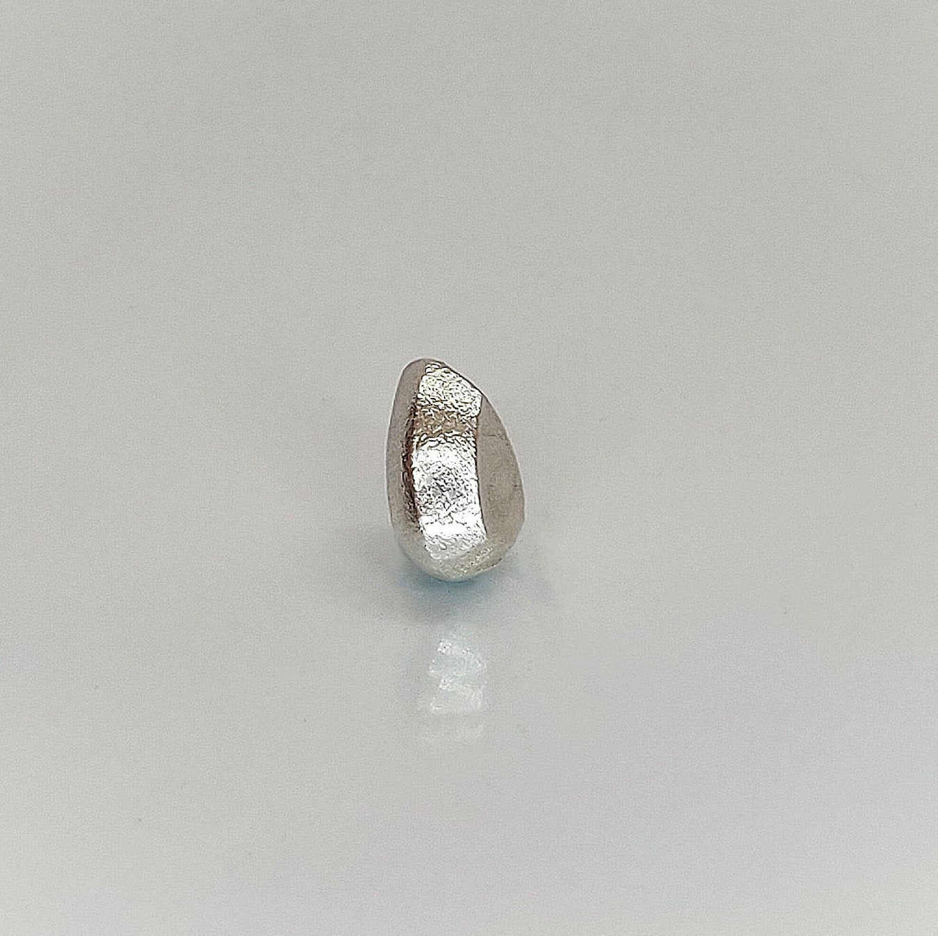 8x5mm Pear Cut Gemstone Rubover Sterling Silver Bezel Setting