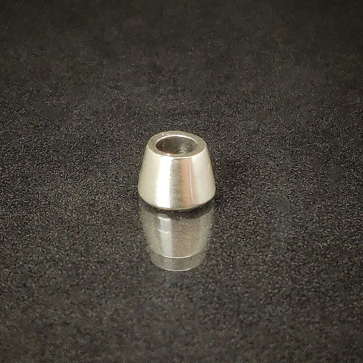7mm Silver Brilliant Cut Gemstone Rubover Setting. Cast Recycled Silver Round Bezel. Jewelry Making Supplies. Make Your Own Jewelry.