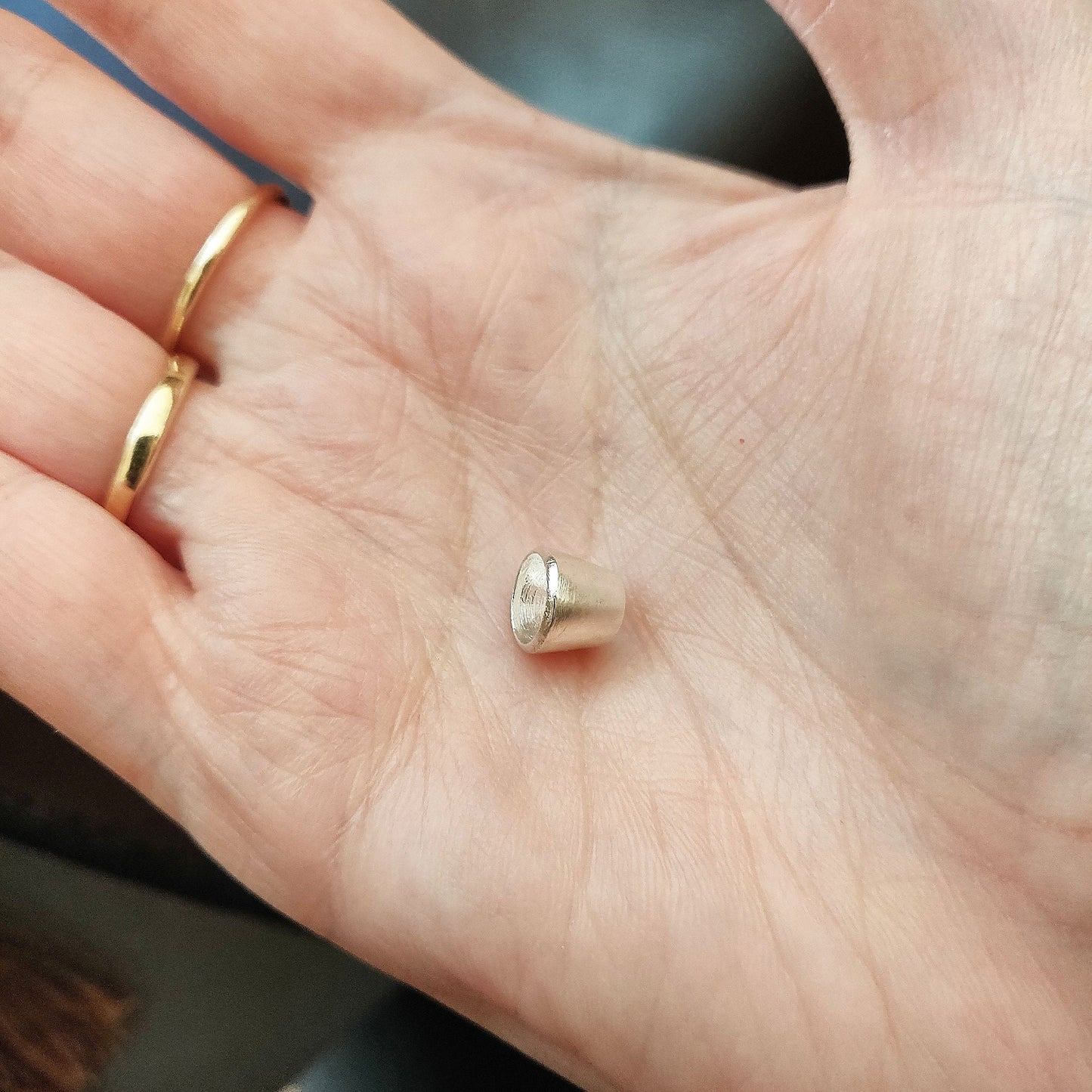 7mm Silver Brilliant Cut Gemstone Rubover Setting. Cast Recycled Silver Round Bezel. Jewelry Making Supplies. Make Your Own Jewelry.