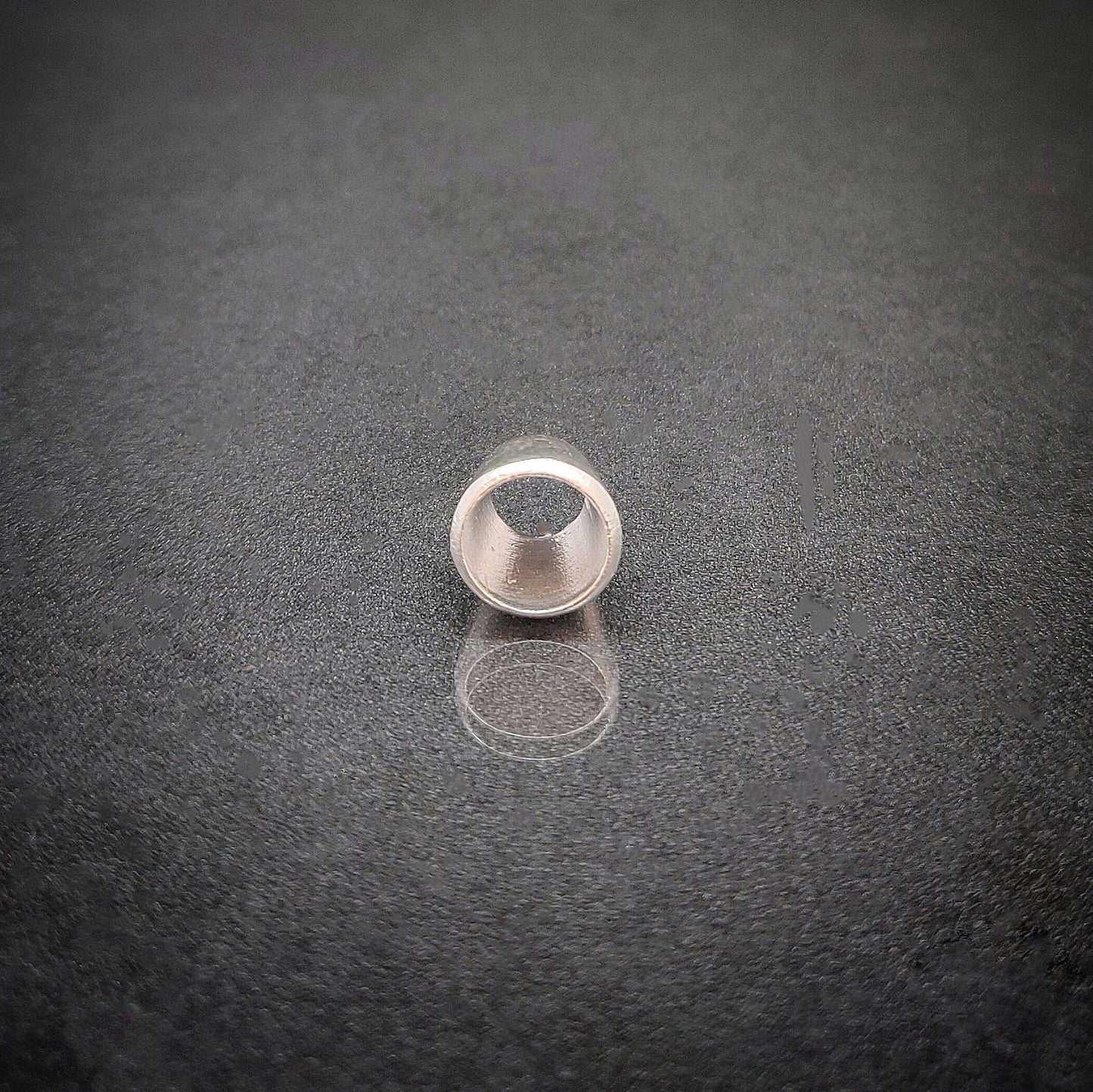 8mm Silver Brilliant Cut Gemstone Rubover Setting. Cast Recycled Silver Round Bezel. Jewelry Making Supplies. Make Your Own Jewelry.