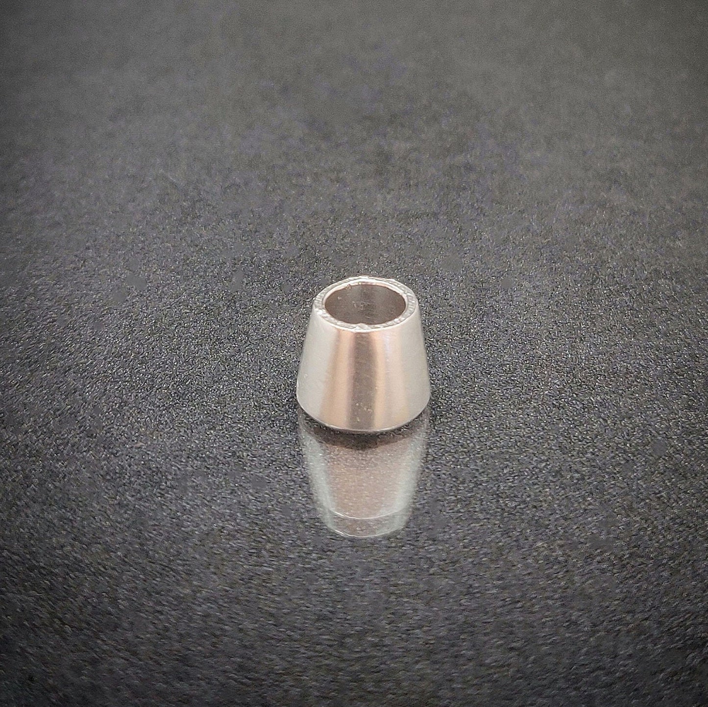 8mm Silver Brilliant Cut Gemstone Rubover Setting. Cast Recycled Silver Round Bezel. Jewelry Making Supplies. Make Your Own Jewelry.