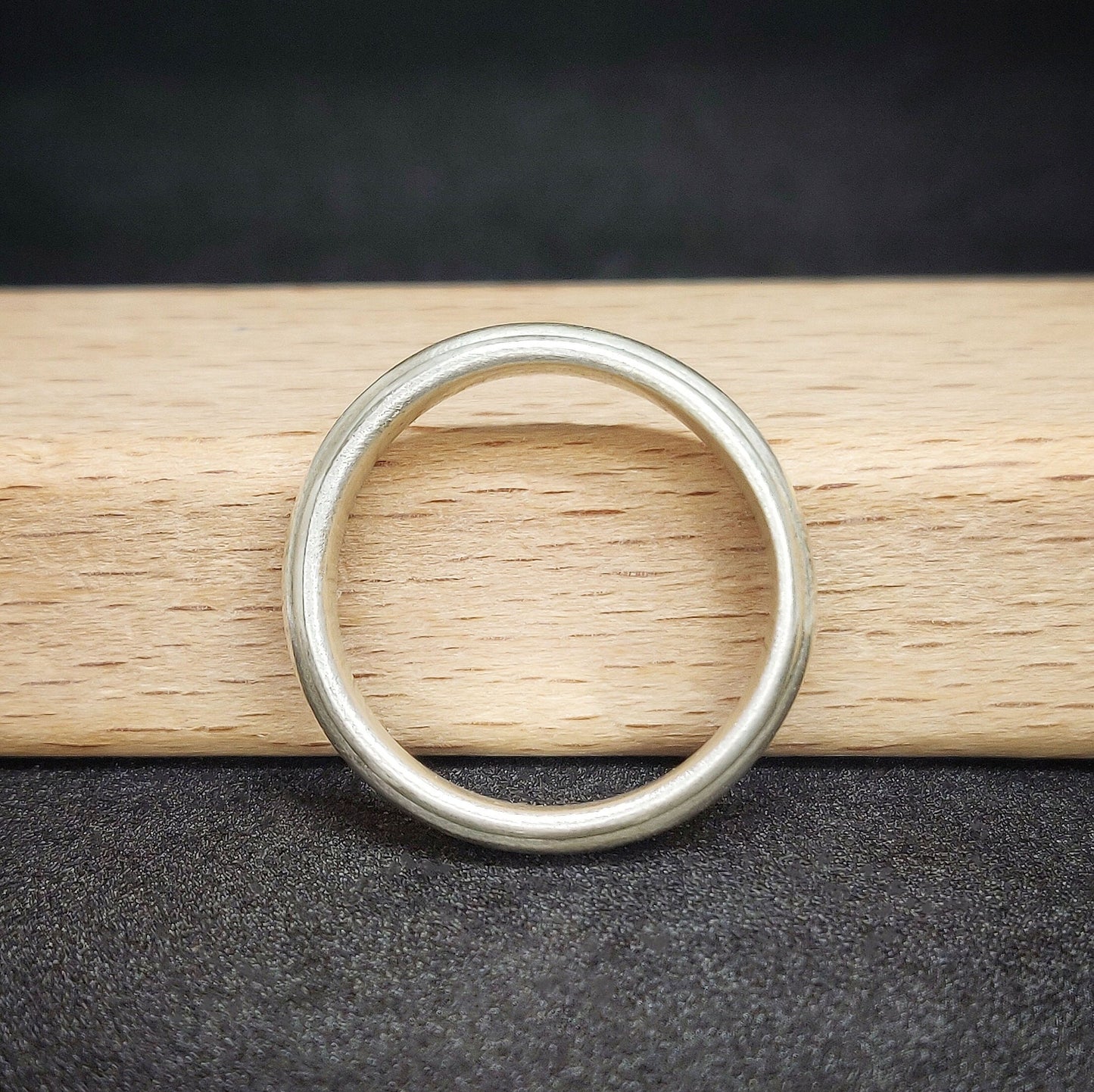 Sterling Silver Cornice Profile Ring Blank for DIY Jewelry Wedding Band Component