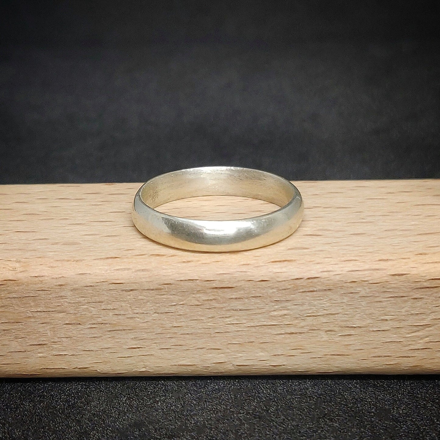 Comfort Fit Sterling Silver Ring Blank for Custom Wedding Bands