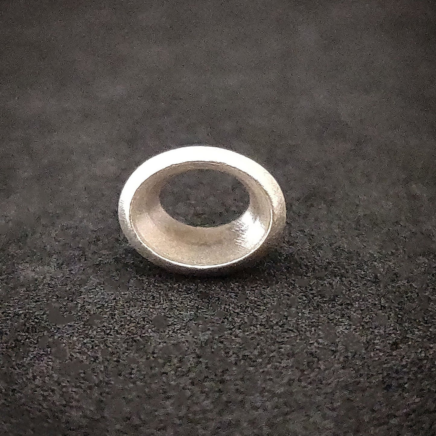 9x7mm Silver Oval Cut Gemstone Rubover Setting. Cast Recycled Silver Oval Bezel. Jewelry Making Supplies. Make Your Own Jewelry.