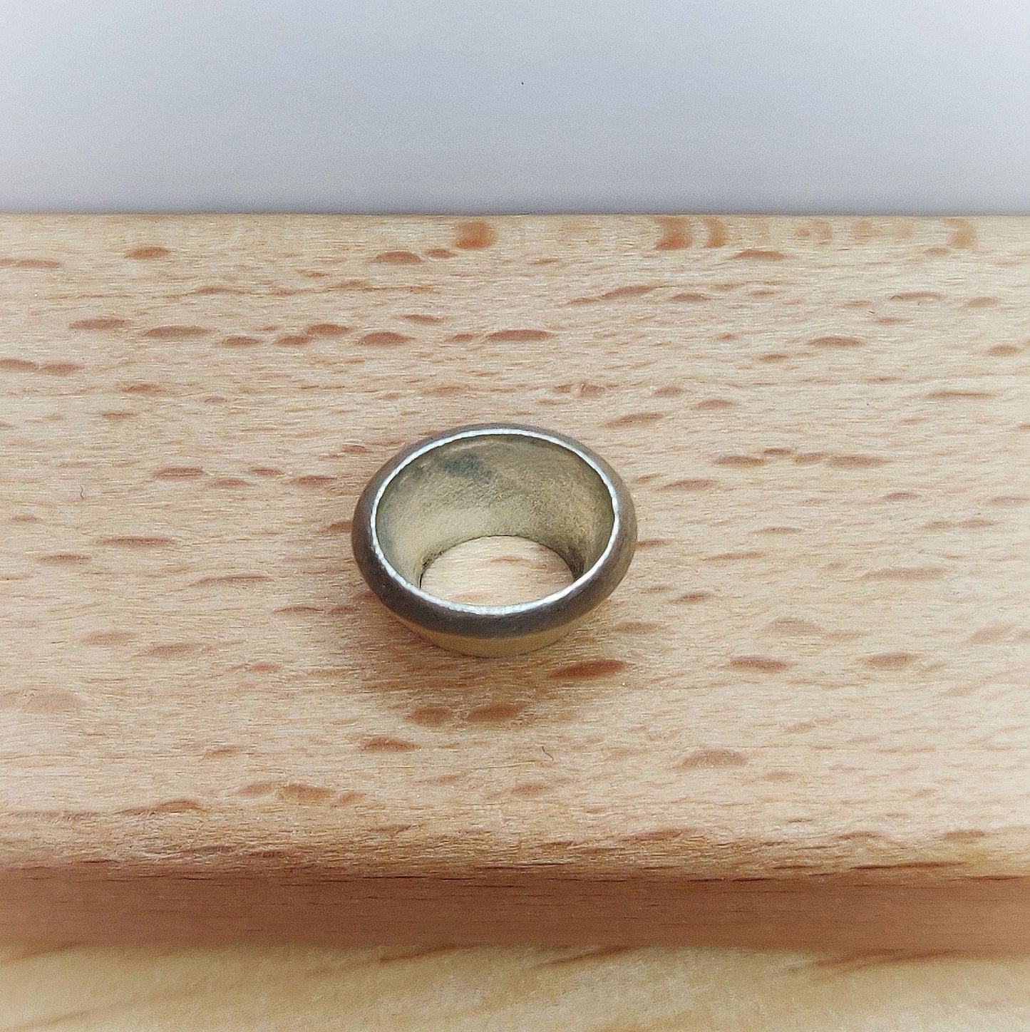 9x7mm Silver Oval Cut Gemstone Rubover Setting. Cast Recycled Silver Oval Bezel. Jewelry Making Supplies. Make Your Own Jewelry.