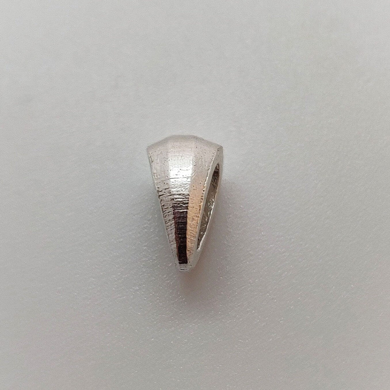 Chamfer Style Sterling Silver Pendant Bail Finding for Necklace and Jewelry Making