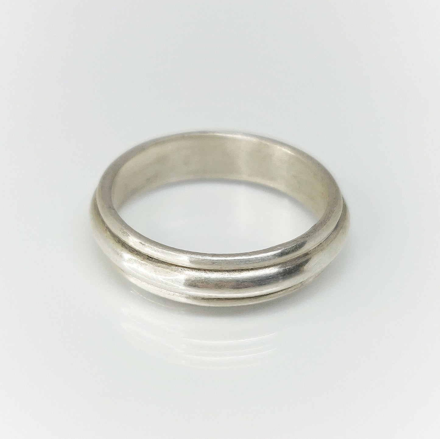 Sterling Silver Cornice Profile Ring Blank for DIY Jewelry Wedding Band Component