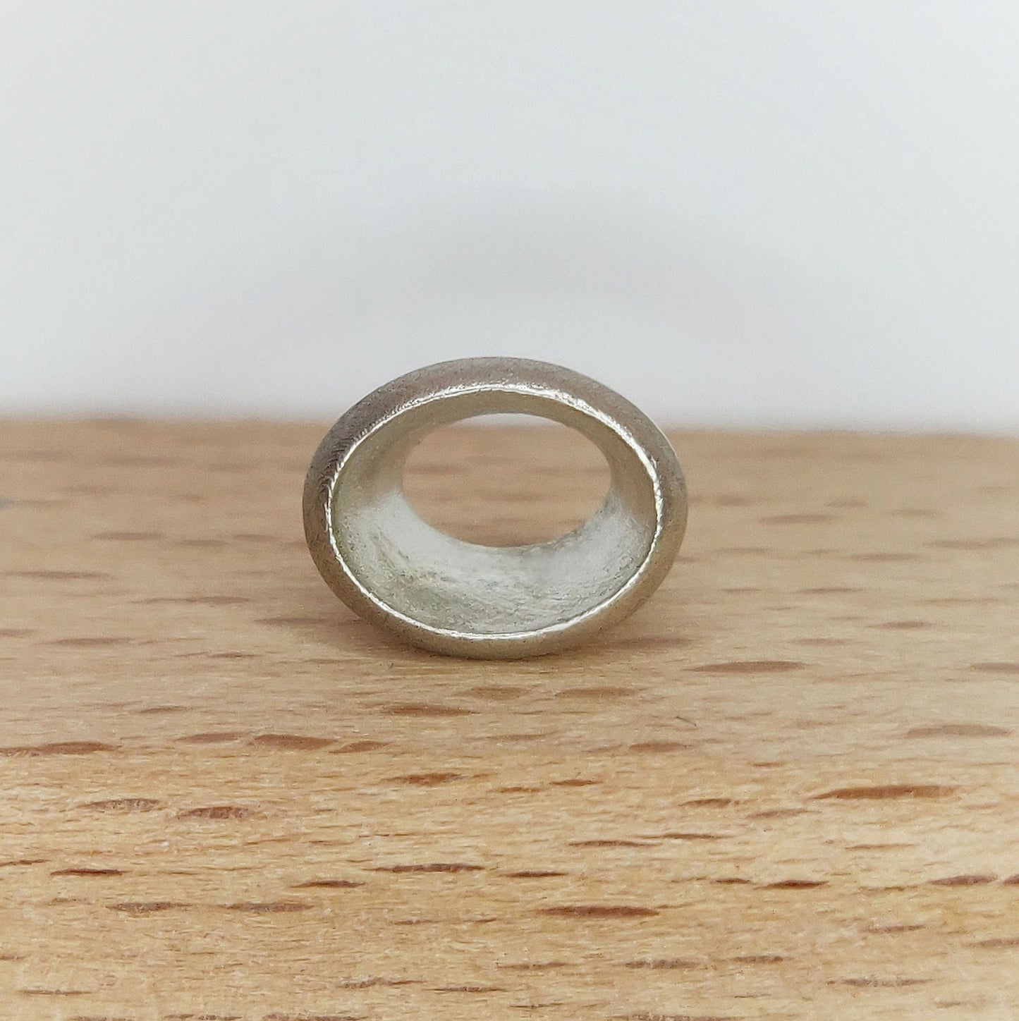 8x6mm Silver Oval Cut Gemstone Rubover Setting. Cast Recycled Silver Oval Bezel. Jewelry Making Supplies. Make Your Own Jewelry.
