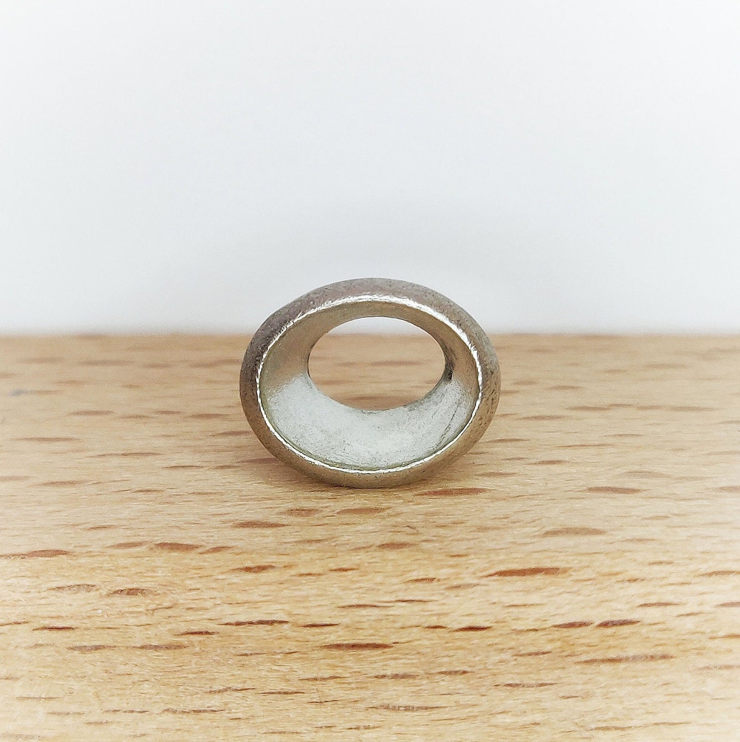 9x7mm Silver Oval Cut Gemstone Rubover Setting. Cast Recycled Silver Oval Bezel. Jewelry Making Supplies. Make Your Own Jewelry.