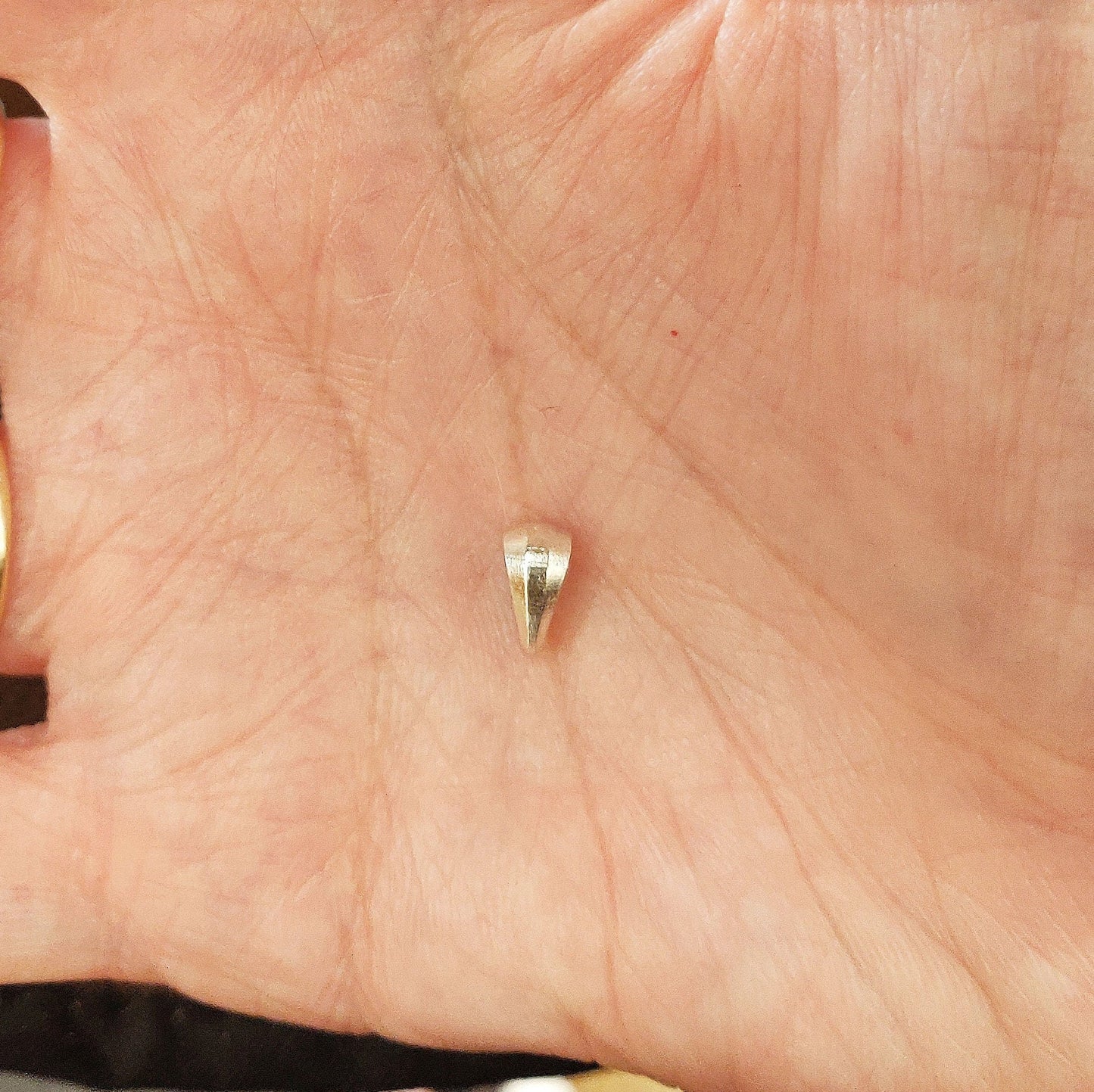 Chamfer Style Bail Finding for Necklace Making