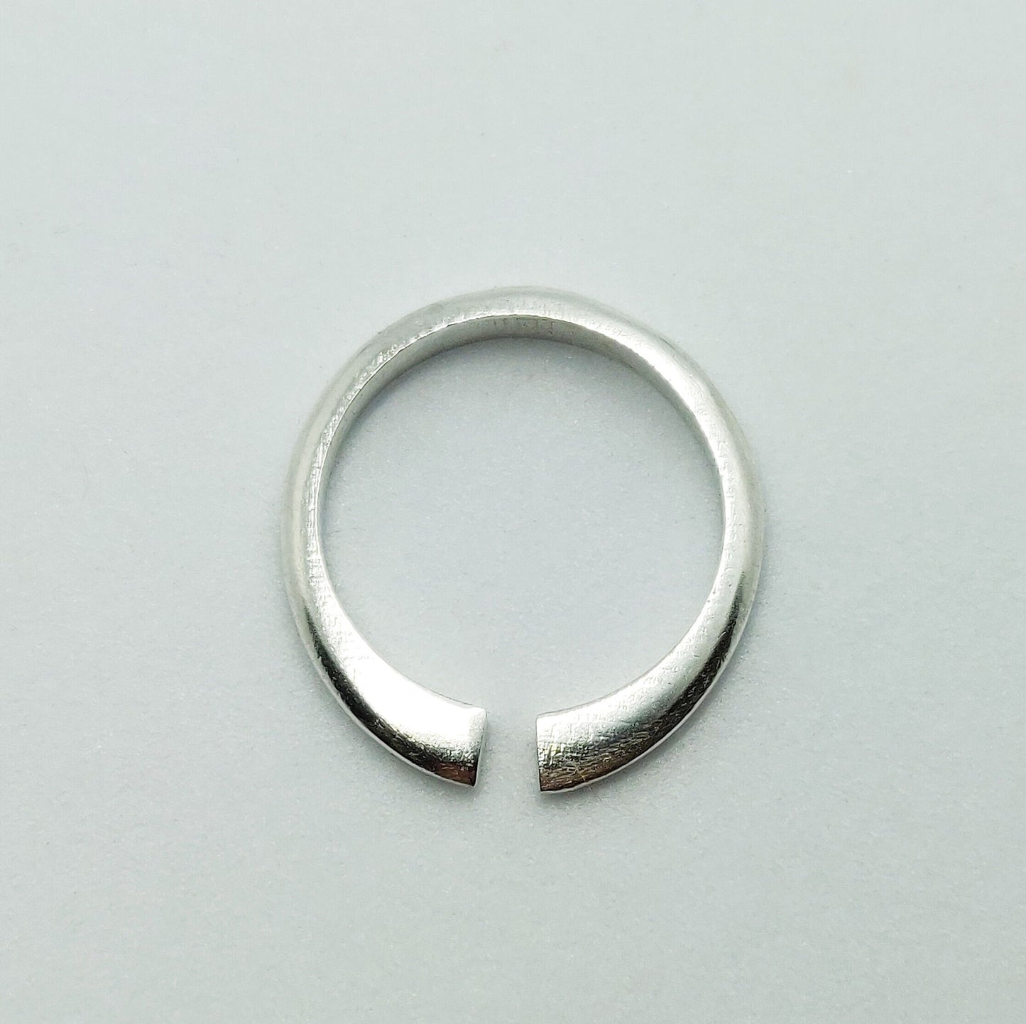 Tapered Silver Ring Blank for Jewelry Making, Split Shank Design, Ready to Attach Gem Setting
