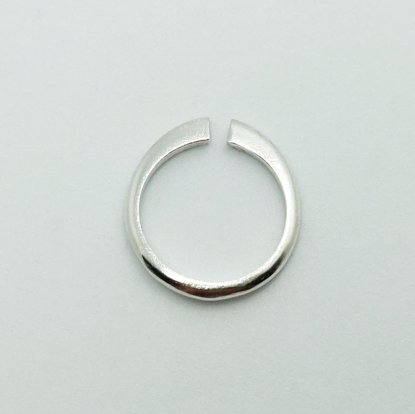 Tapered Silver Ring Blank for Jewelry Making, Split Shank Design, Ready to Attach Gem Setting
