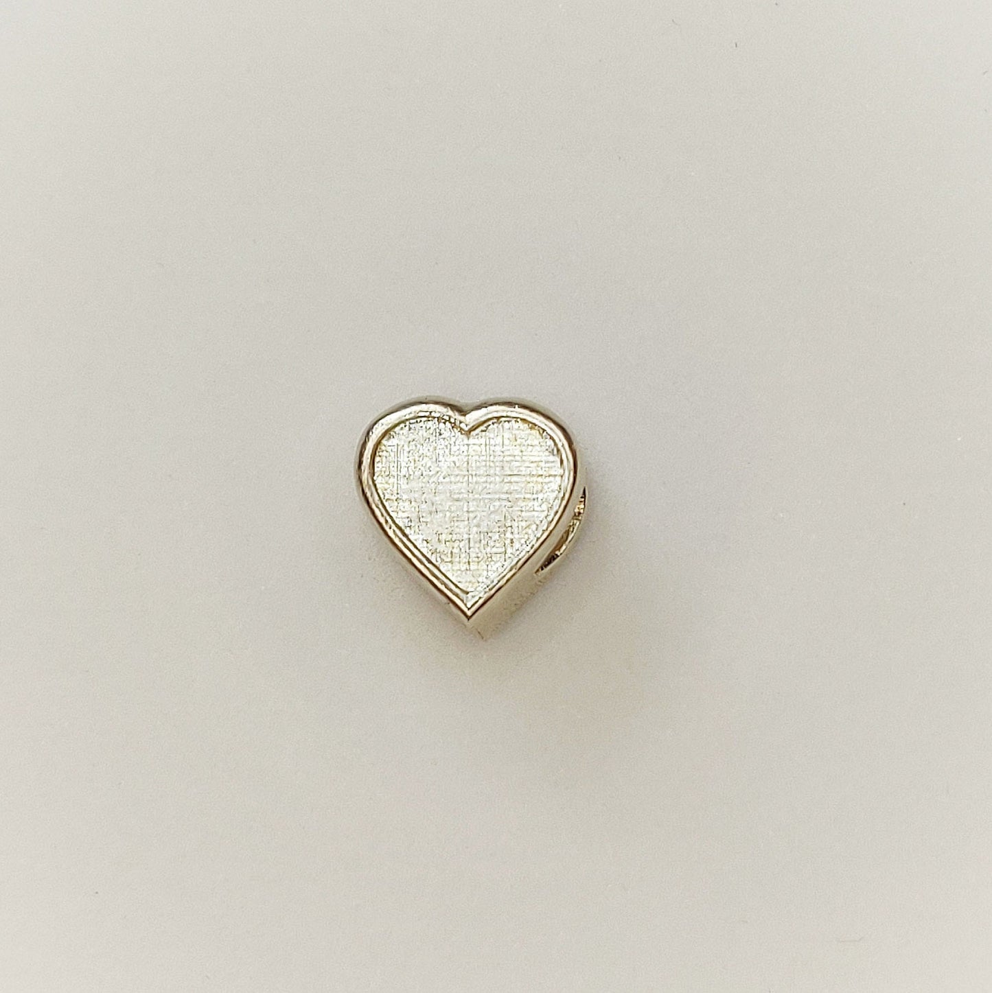 Silver Heart Bracelet Charm Ideal for Custom Breastmilk Memorial Jewelry