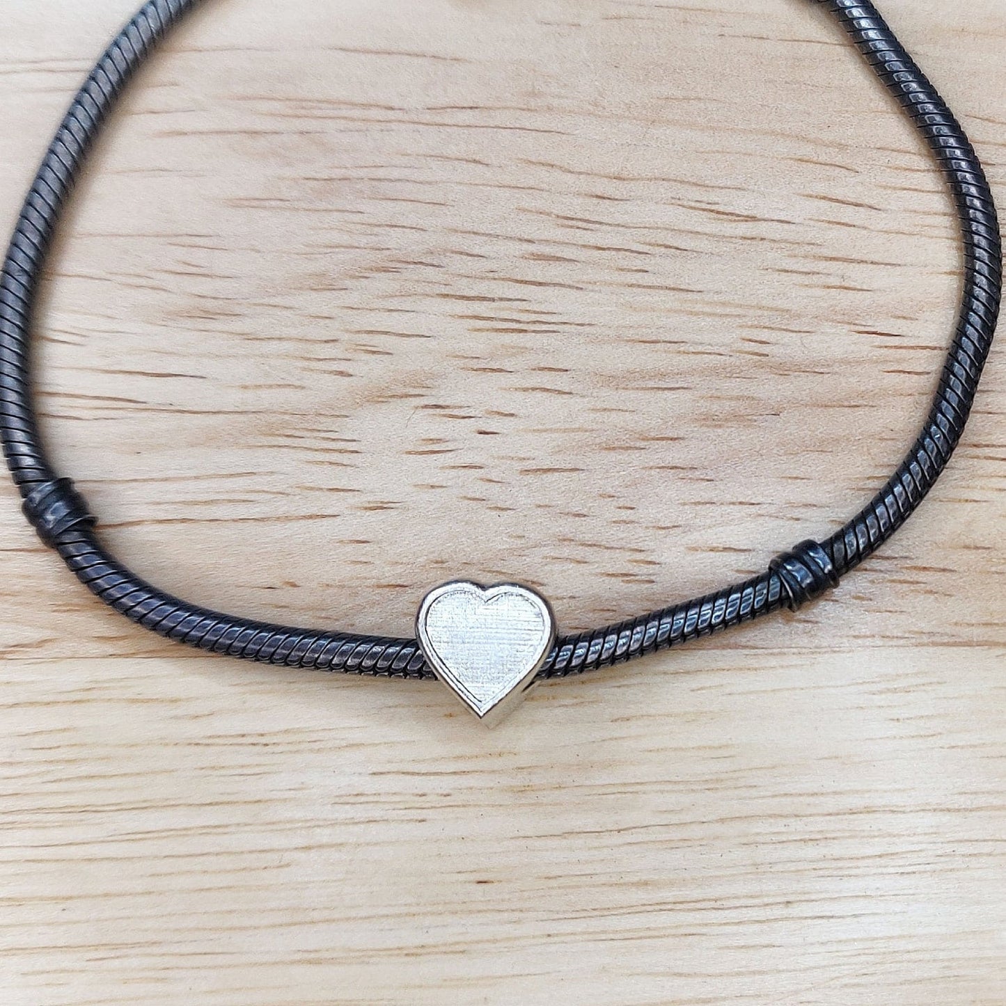 Silver Heart Bracelet Charm Ideal for Custom Breastmilk Memorial Jewelry