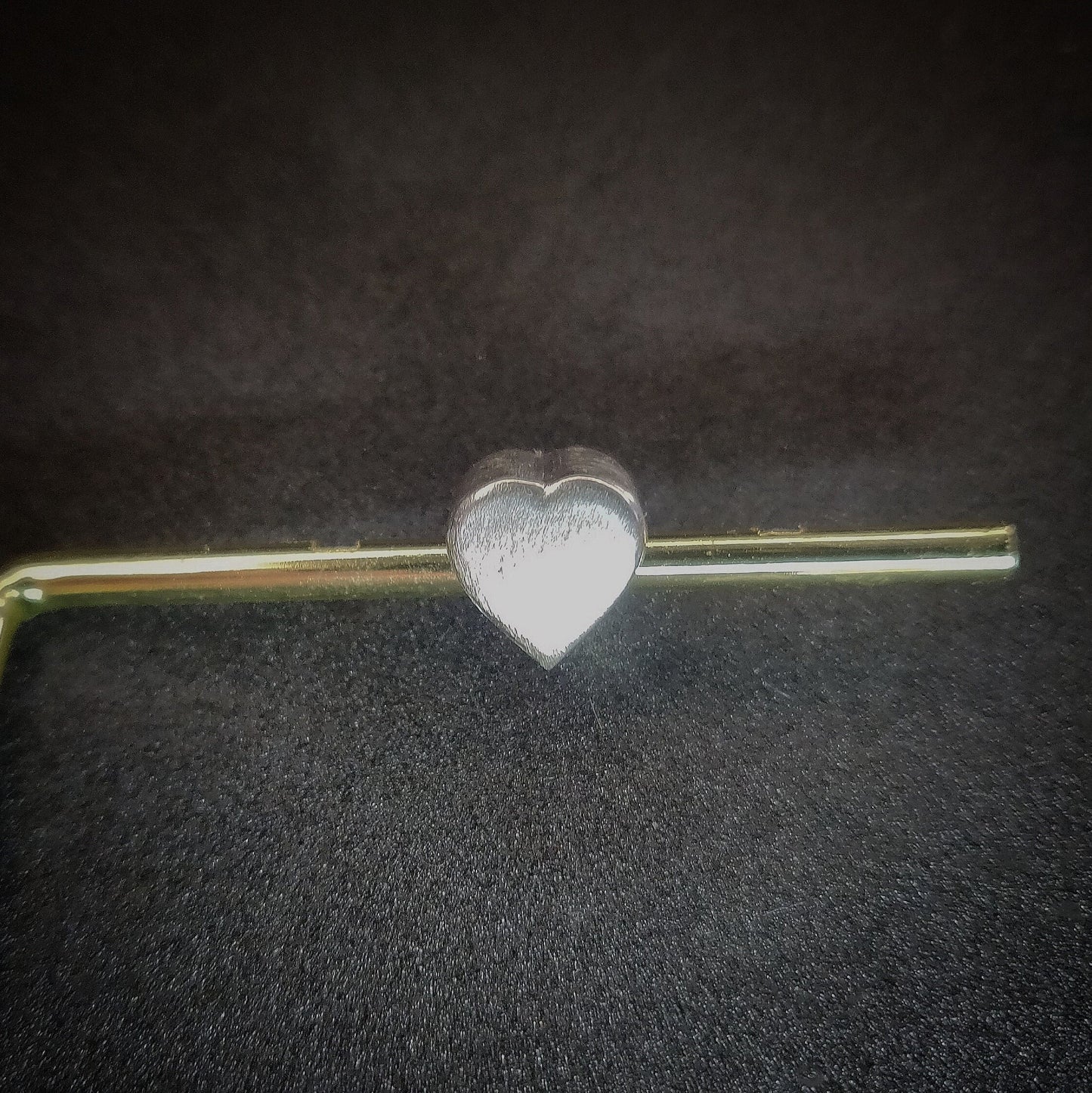 Silver Heart Bracelet Charm, Ready for Engraving or Gem Setting. Jewellery Makers Blank Heart Charm in Silver.