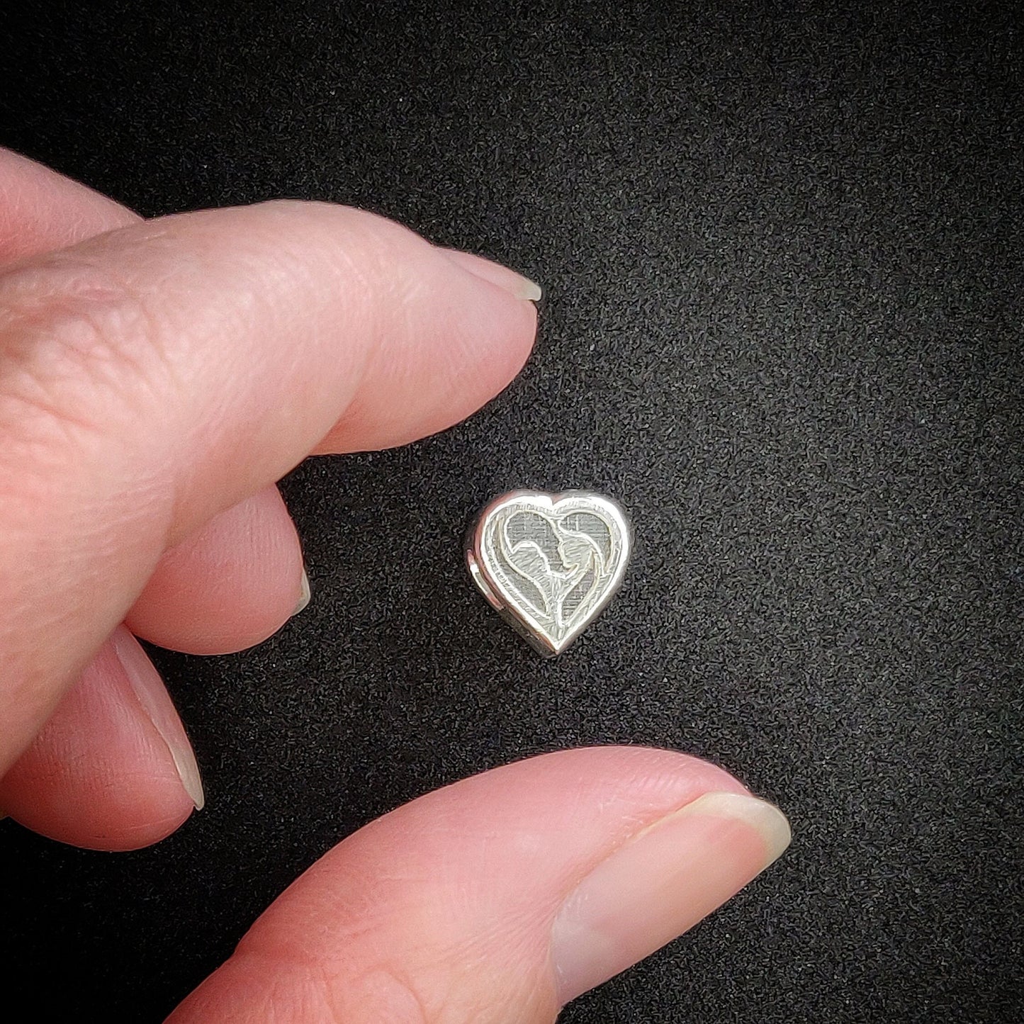 Silver Mother Child Bracelet Charm for Resin Keepsake Jewelry Making