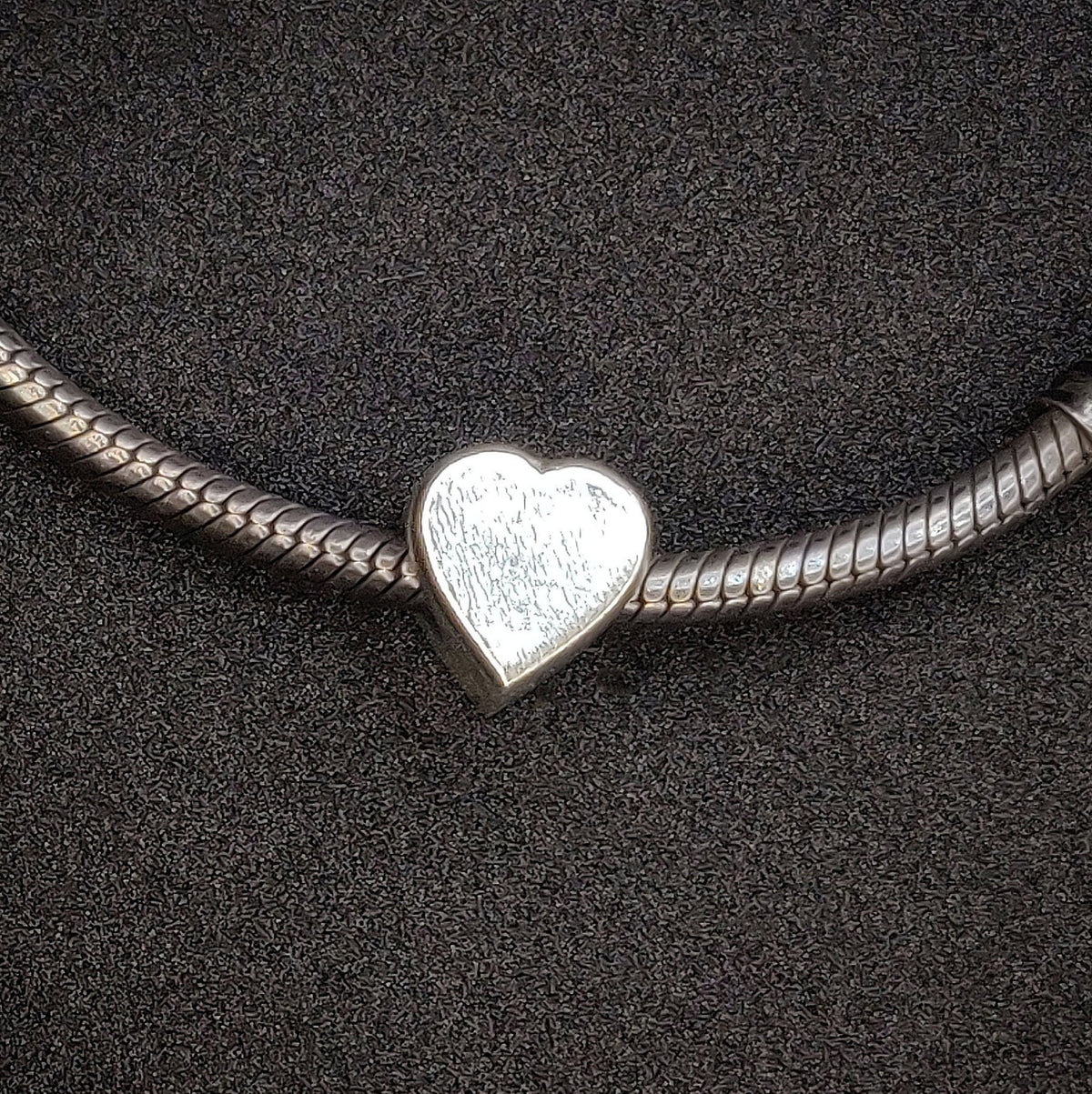 Sterling Silver Heart Charm, DIY Jewelry Making, Ready for Engraving