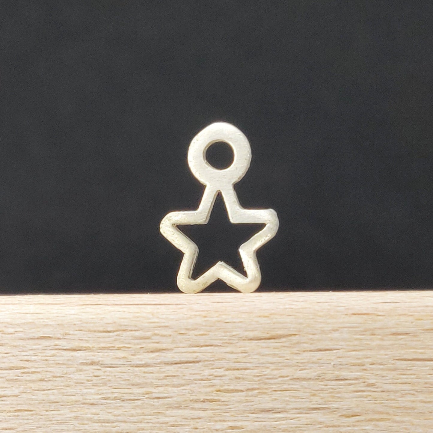 Silver Star Dangle Charm for Bracelets and Anklets Jewelry Making