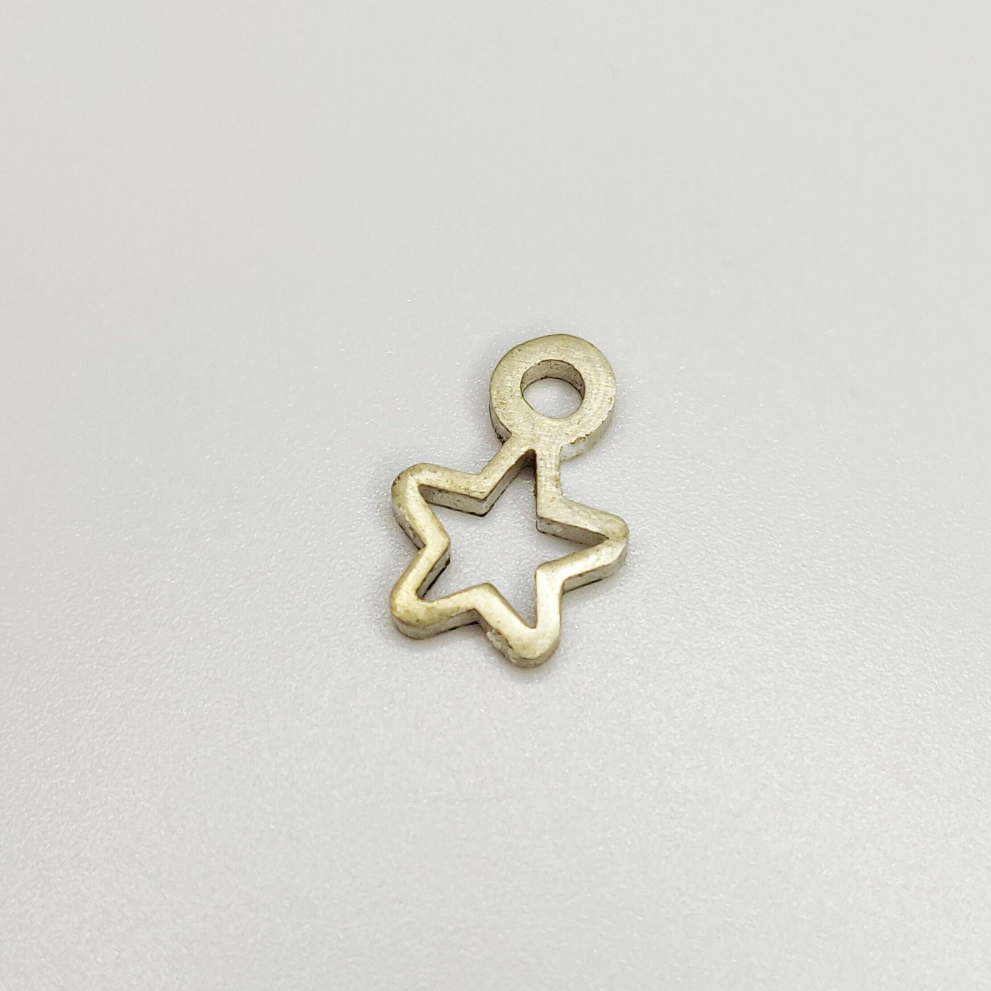 Silver Star Dangle Charm for Bracelets and Anklets Jewelry Making