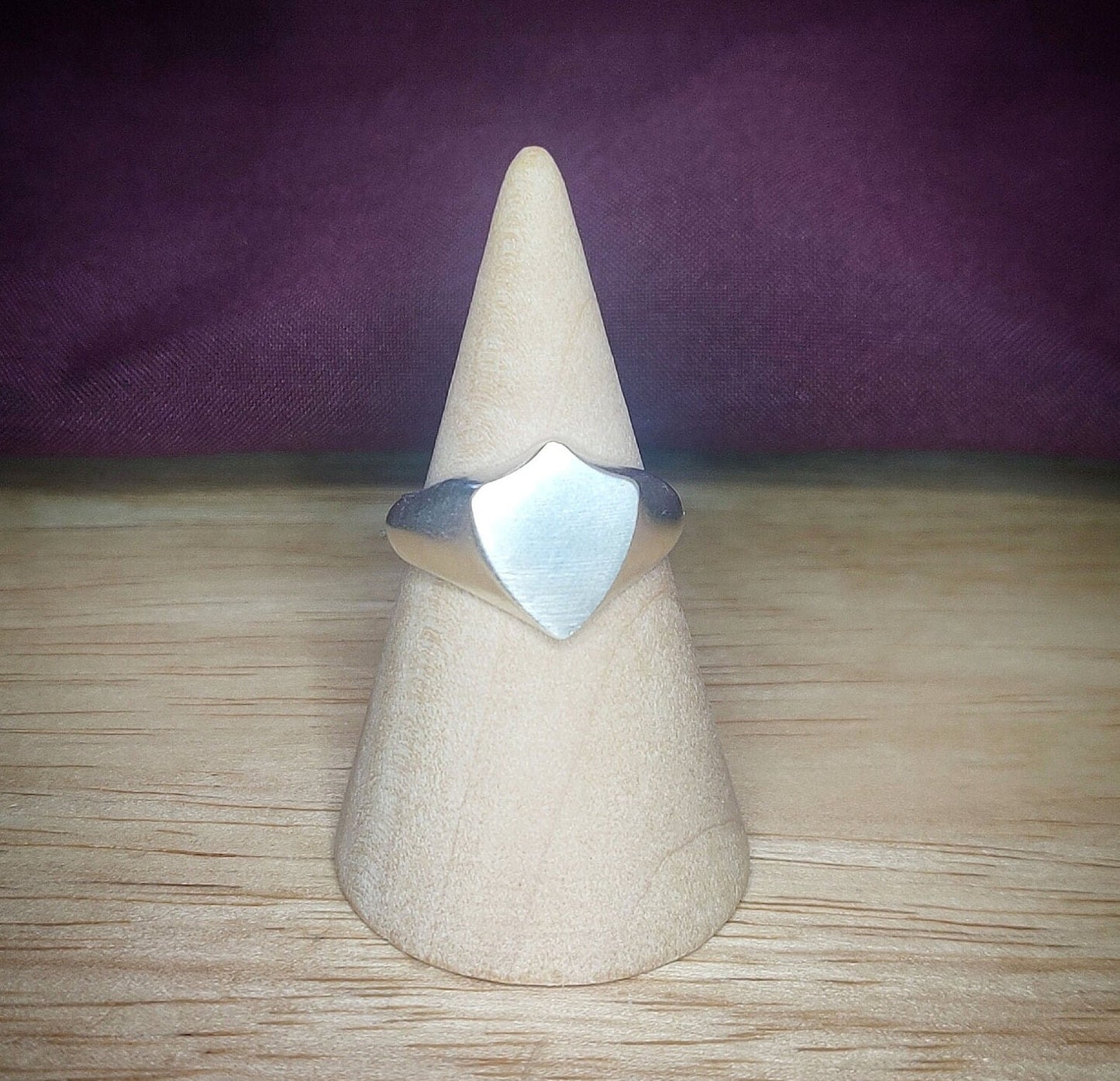13mm Shield Signet Ring for Jewelry Making, Engraving, Gem Setting in Silver for Men or Women