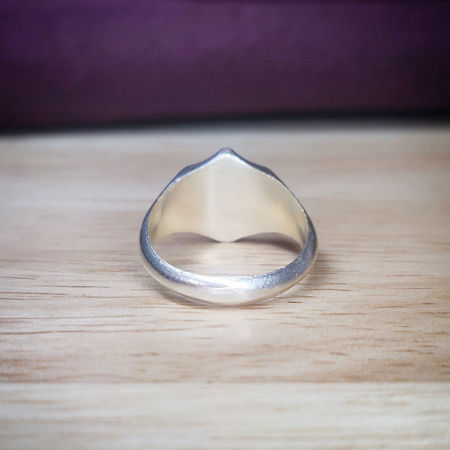 13mm Shield Signet Ring for Jewelry Making, Engraving, Gem Setting in Silver for Men or Women