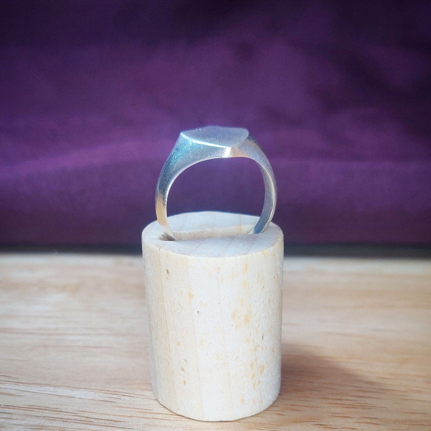 13mm Shield Signet Ring for Jewelry Making, Engraving, Gem Setting in Silver for Men or Women